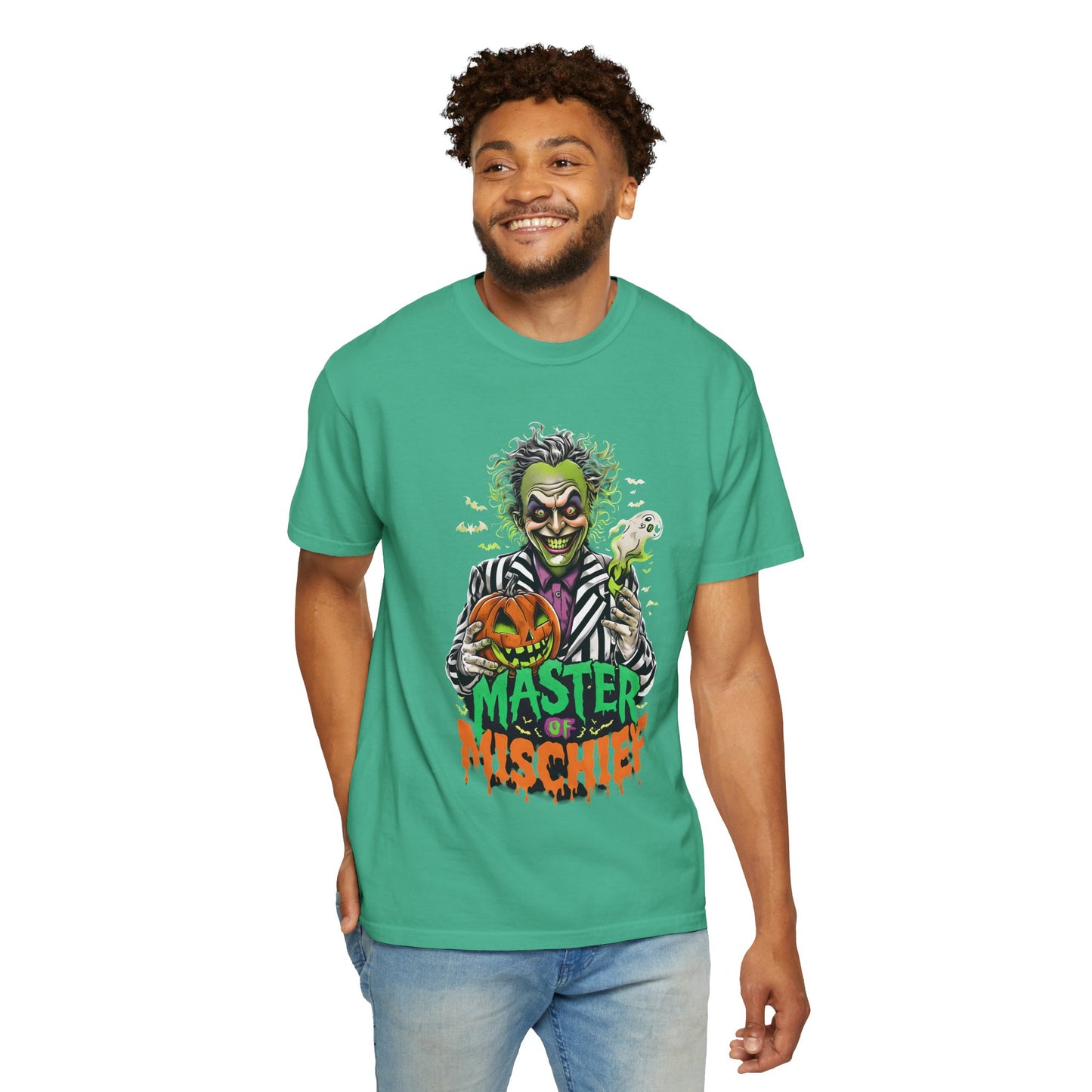 Master of Mischief Unisex T-Shirt, Halloween Party Shirt, Costume Tee, Spooky Gift, Fall Apparel, Graphic Tee
