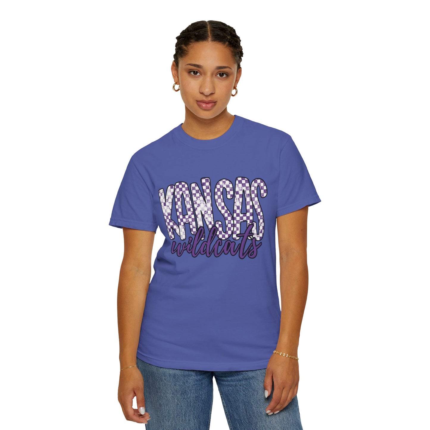 Kansas Wildcats Garment-Dyed T-Shirt | Unisex College Apparel