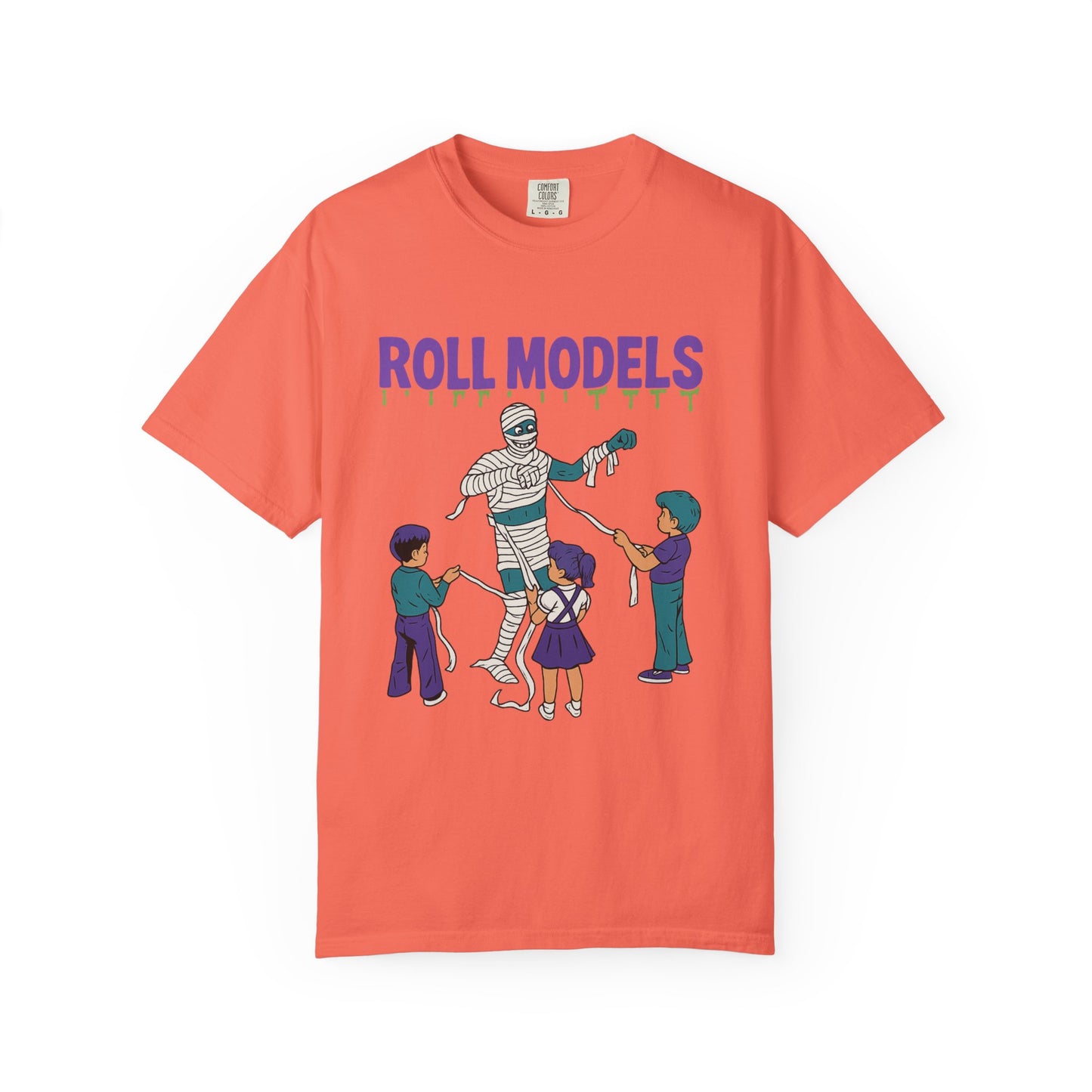 Mummy Roll Models T-Shirt, Cute Halloween Shirt, Kids Costume Tee, Family Fun Outfit, Retro Graphic Top, Vintage Style Tee