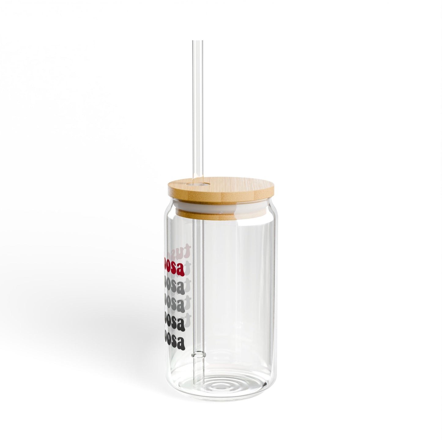 Stylish Tuscaloosa Sipper Glass, Eco-Friendly Drinkware, Glass Straw, College Student Gift, Customizable Cup, Home Bar Decor, Party Glass