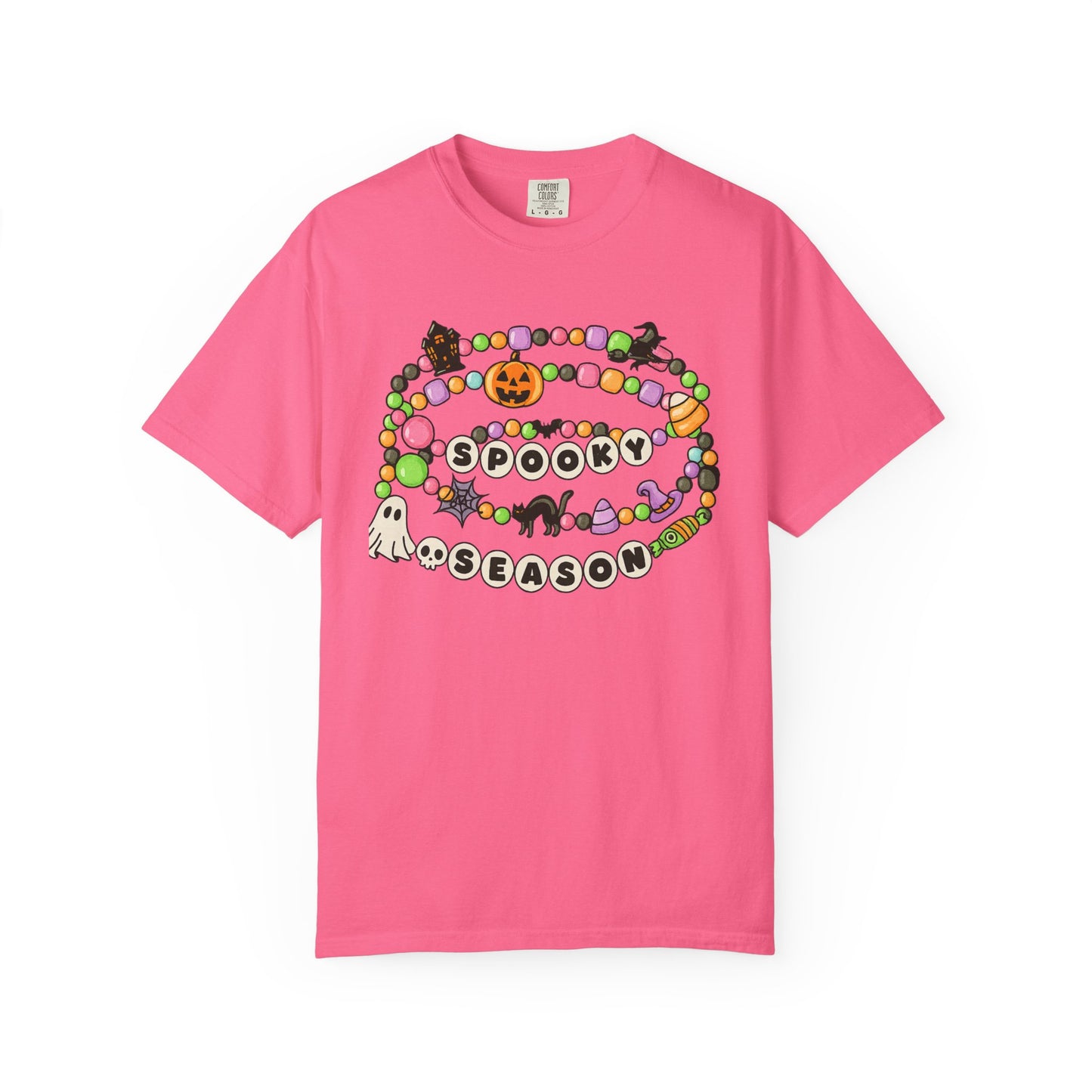 Spooky Season Friendship Bracelet T-shirt | Halloween Fun, Unisex Tee