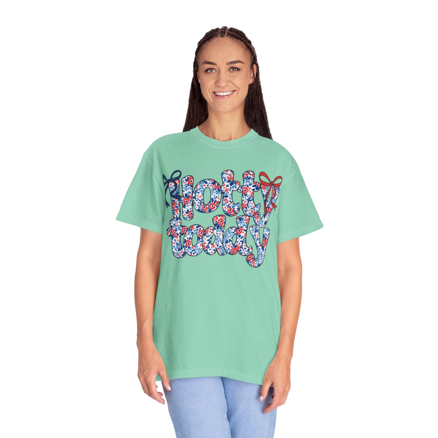 Floral Hotty Toddy Coquette Bow T-Shirt