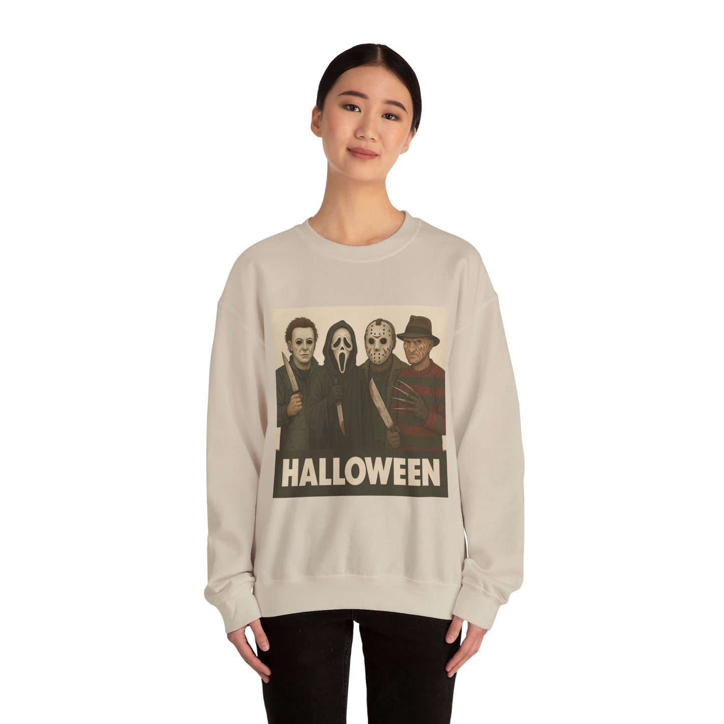 Spooky Movie Crewneck Sweatshirt - Halloween Horror Apparel