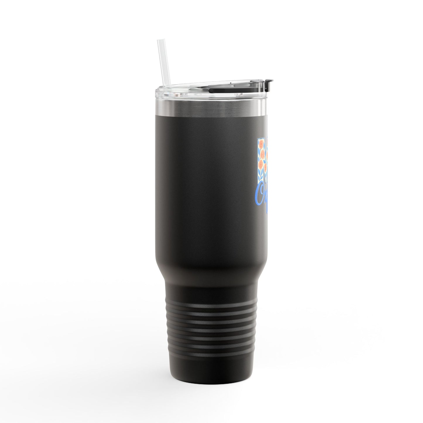 Floral Insulated Travel Mug-40 oz., Oxford, MS Design