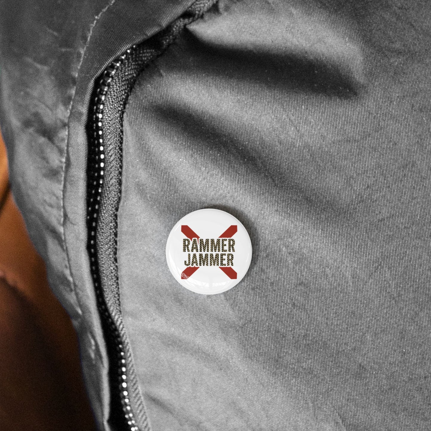 Round Pins - Rammer Jammer Alabama Game Day
