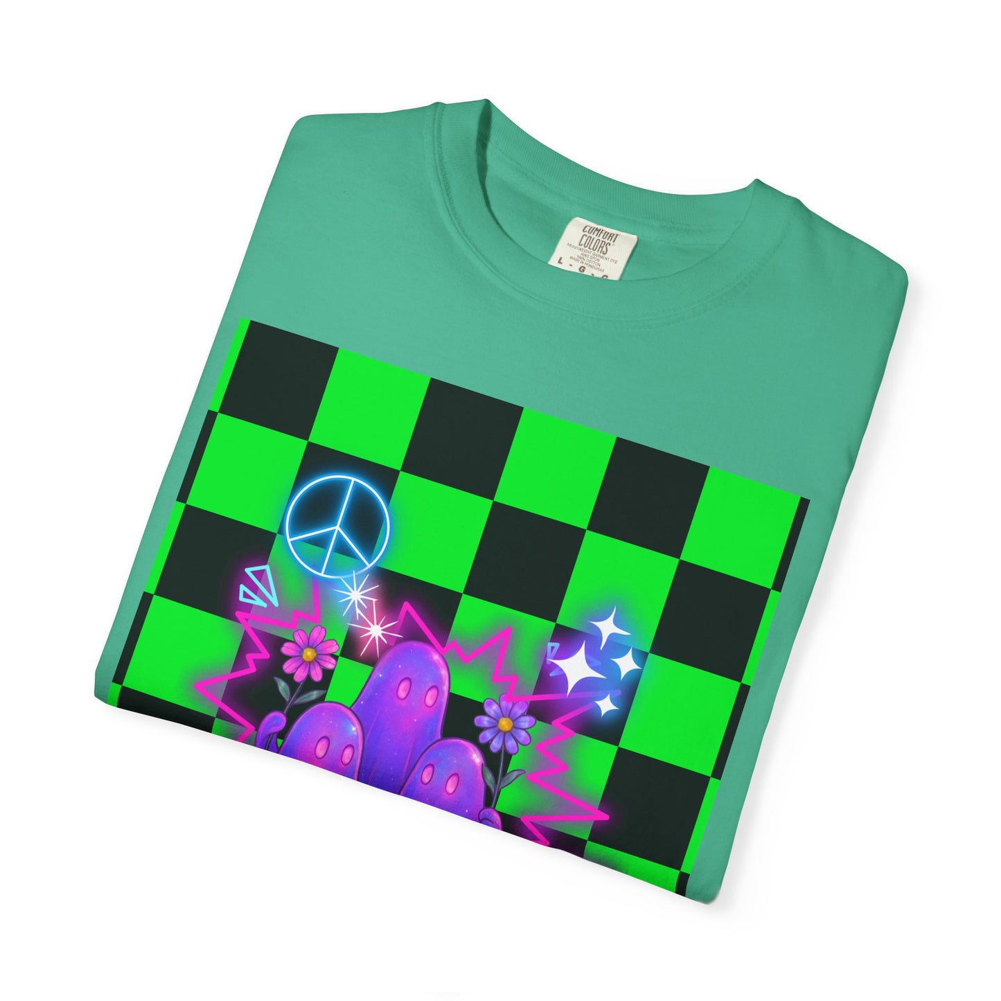 Vibrant Ghost Graphic Tee, Unisex T-shirt, Retro Vibe Shirt, Perfect for Halloween, Party Wear, Casual Style, Unique Gift