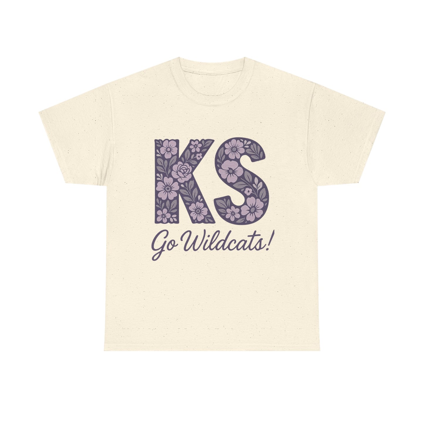 KS Floral Team Spirit Tee: Celebrate Kansas State Wildcats in Style, Perfect for Sports Events, Gifts, & Casual Wear