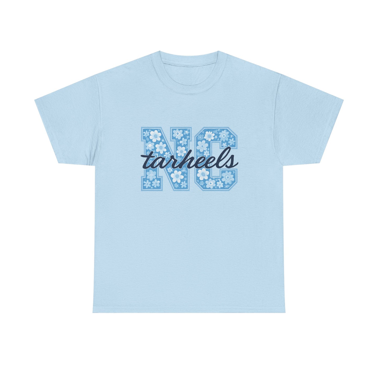 North Carolina Tarheels Unisex Heavy Cotton Tee, College Spirit Wear, Men's and Women's Casual T-Shirt, School Pride Apparel, Gift for Fans