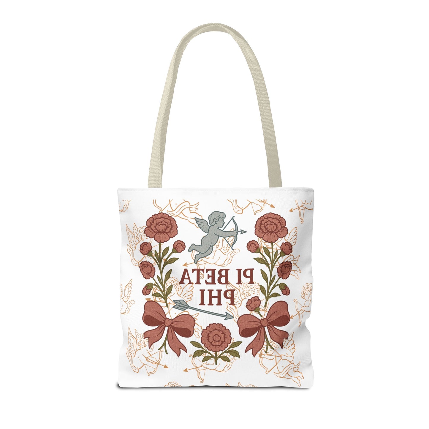 Floral Pi Phi Sorority Tote Bag