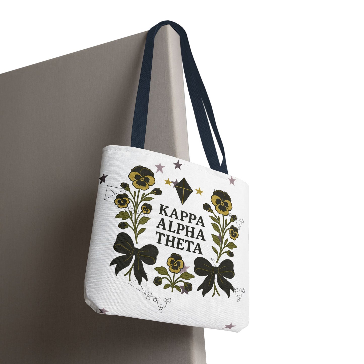 Floral Sorority Tote Bag | Kappa Alpha Theta, Eco-Friendly Bag, Gift for Sisters, College Accessory, Summer Outing Bag
