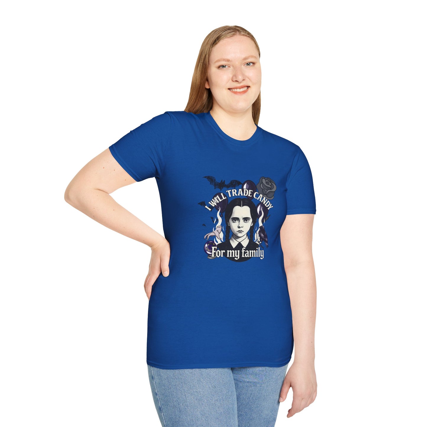 Gothic Family Tribute Unisex Tee - Halloween Dark Aesthetic Apparel