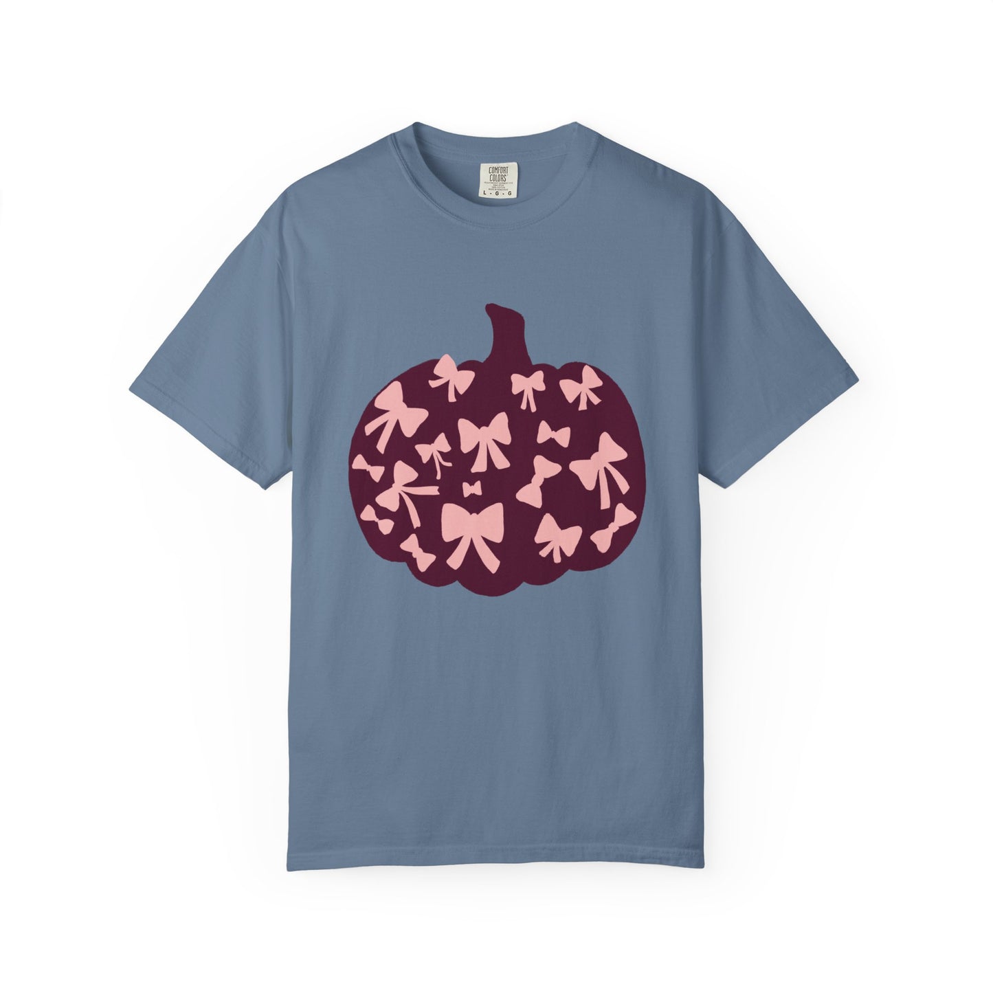 Pumpkin Bow Graphic Tee | Unisex Fall T-Shirt, Halloween Top, Cute Autumn Shirt, Gift for Her, Festival Wear