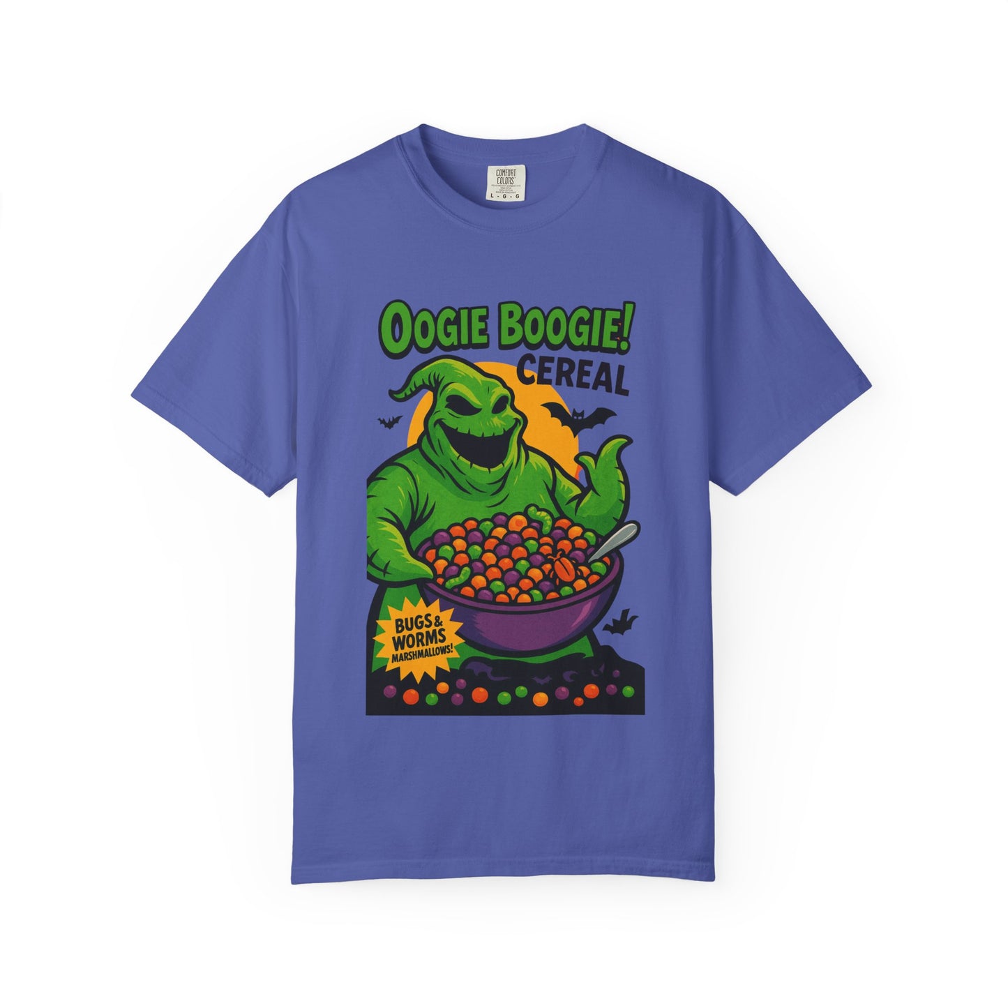 Oogie Boogie Cereal Unisex T-Shirt, Halloween Tee, Cartoon Apparel, Gifts for Fans, Unique Graphic Shirt, Spooky Style