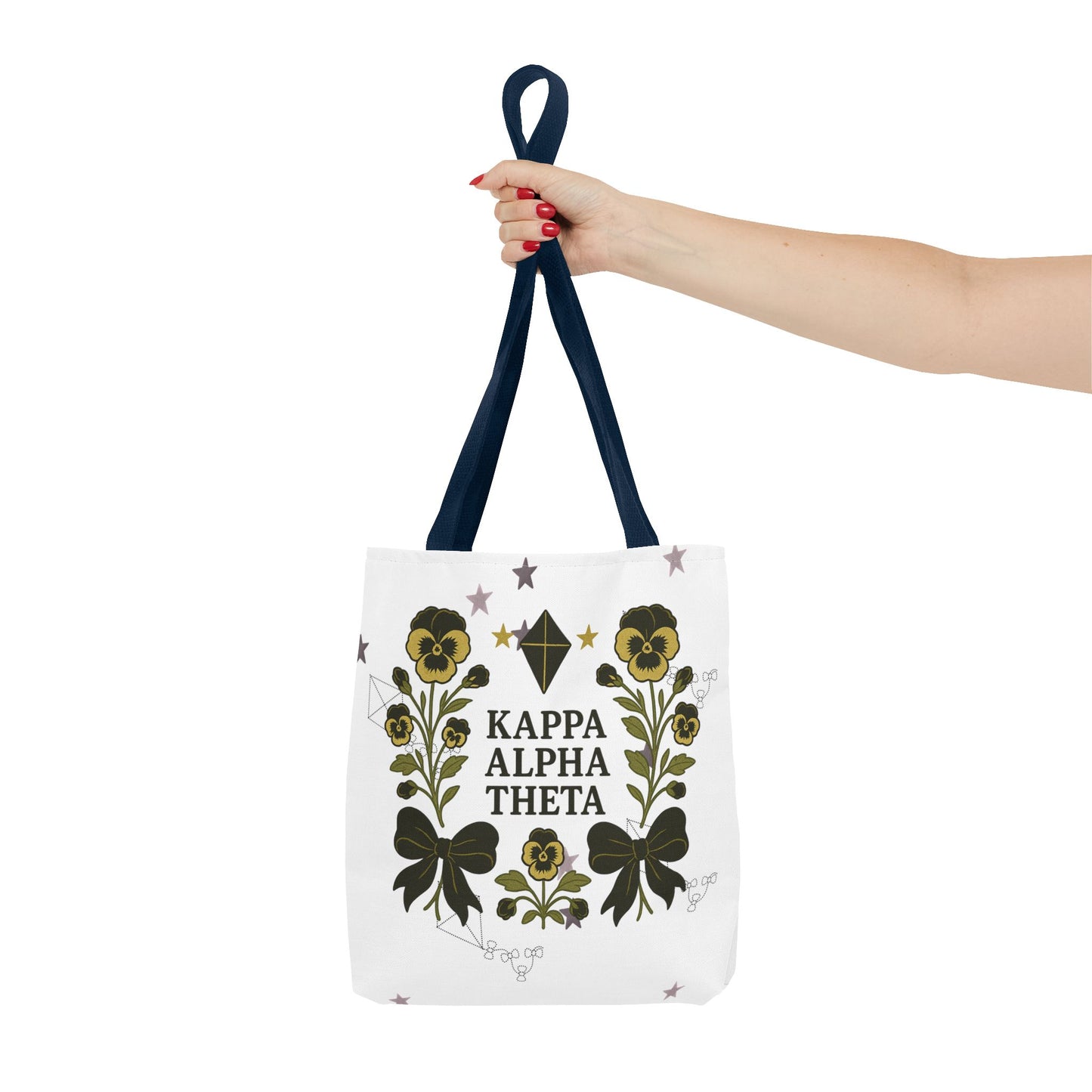 Floral Sorority Tote Bag | Kappa Alpha Theta, Eco-Friendly Bag, Gift for Sisters, College Accessory, Summer Outing Bag