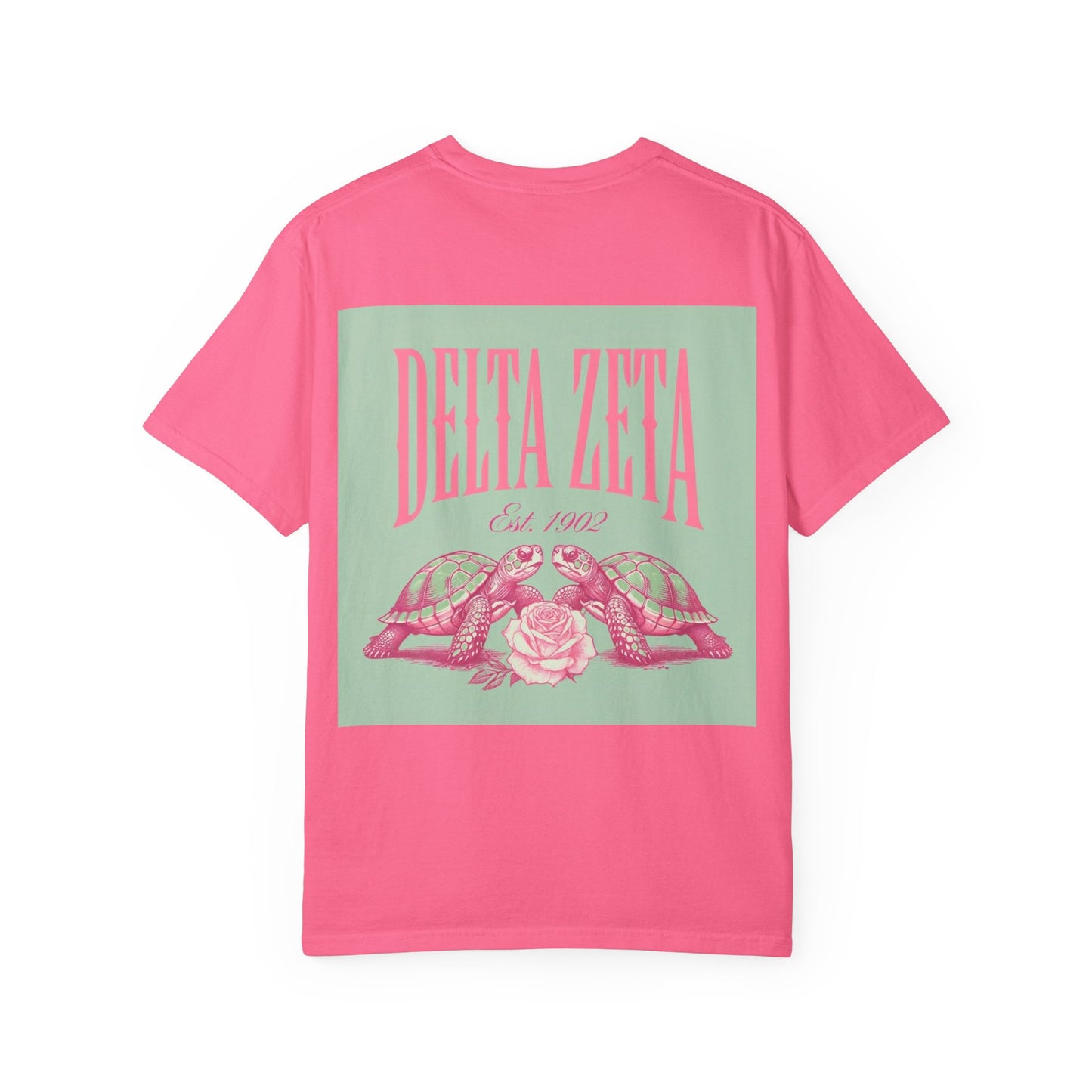 Delta Zeta Unisex T-Shirt, Sorority Shirt, Garment-Dyed Tee, Cute College Top, Sisterhood Apparel, Gift for Sorority Sisters