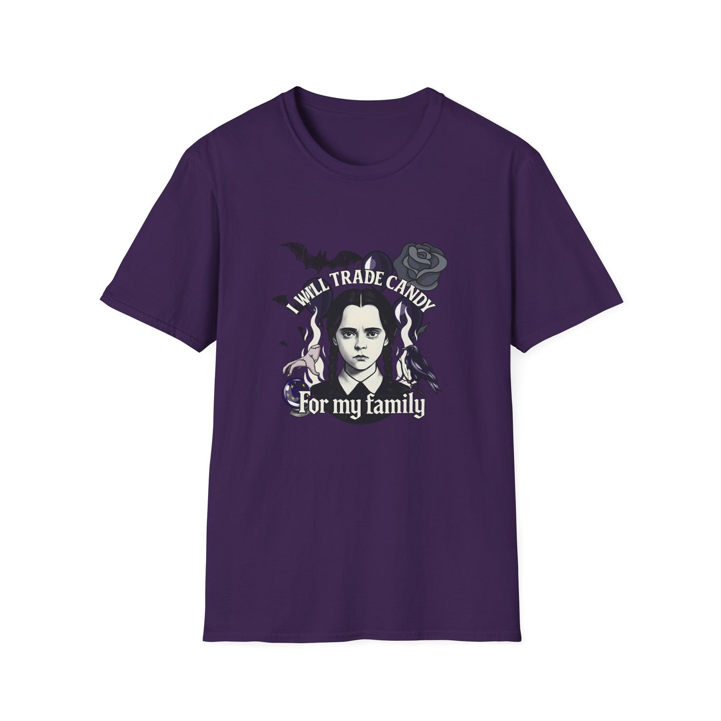 Gothic Family Tribute Unisex Tee - Halloween Dark Aesthetic Apparel