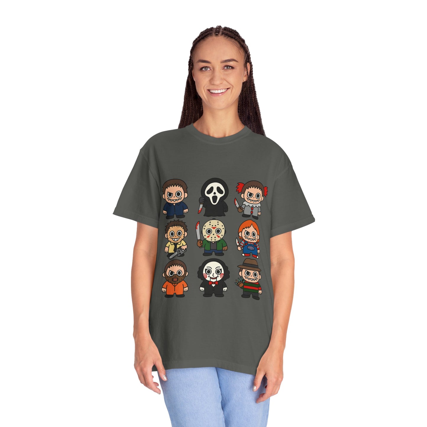 Pop Culture Horror Character T-Shirt, Unisex Tee, Halloween Tee, Horror Movie Merch, Funny Graphic Shirt, Gift for Horror Fans
