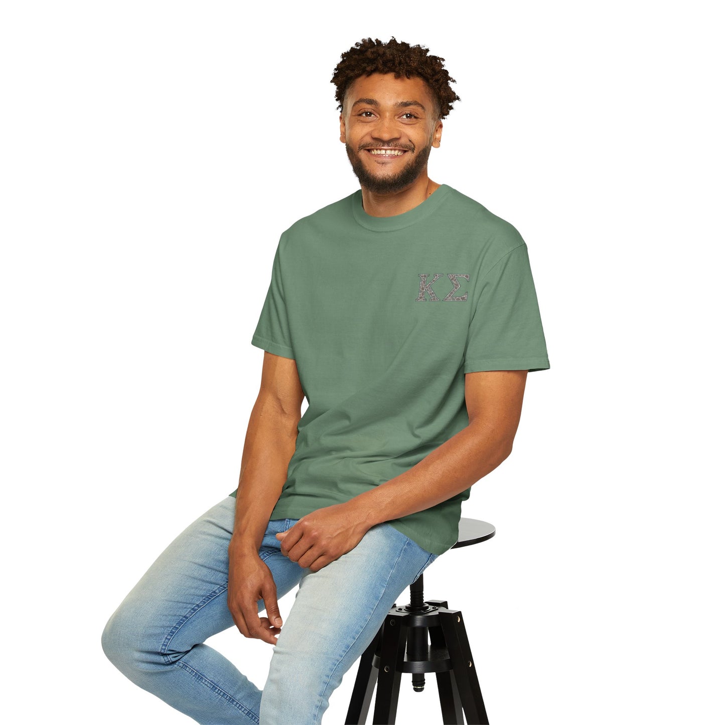 Kappa Sigma Garment-Dyed Unisex T-Shirt, Casual Wear, Greek Life Apparel, College Student Gift, Comfy Streetwear