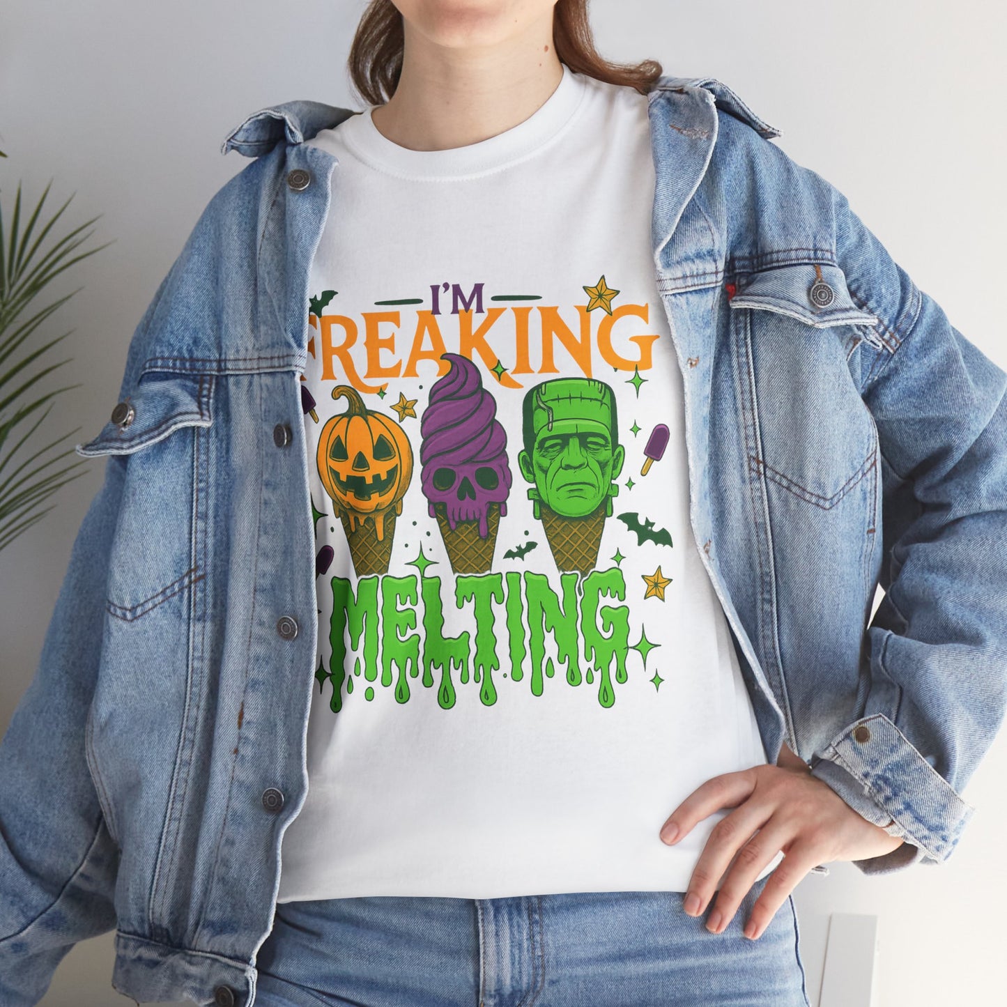 Halloween Unisex Heavy Cotton Tee, Fun Fall Shirt, Halloween Costume Top, Spooky Party Tee, Trick or Treat Apparel