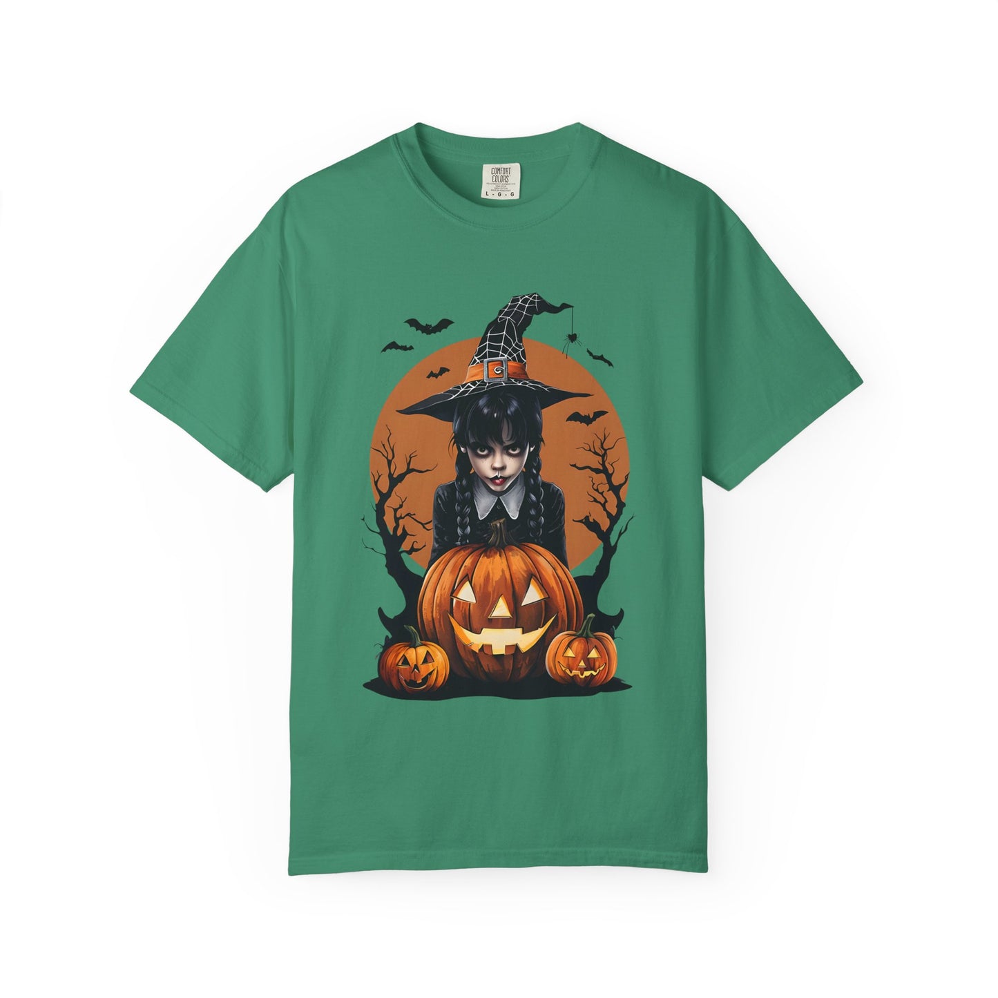 Halloween Witch Graphic Tee, Spooky Unisex T-Shirt, Pumpkin Halloween Costume, Fall Festive Apparel, Witchy Shirt for October