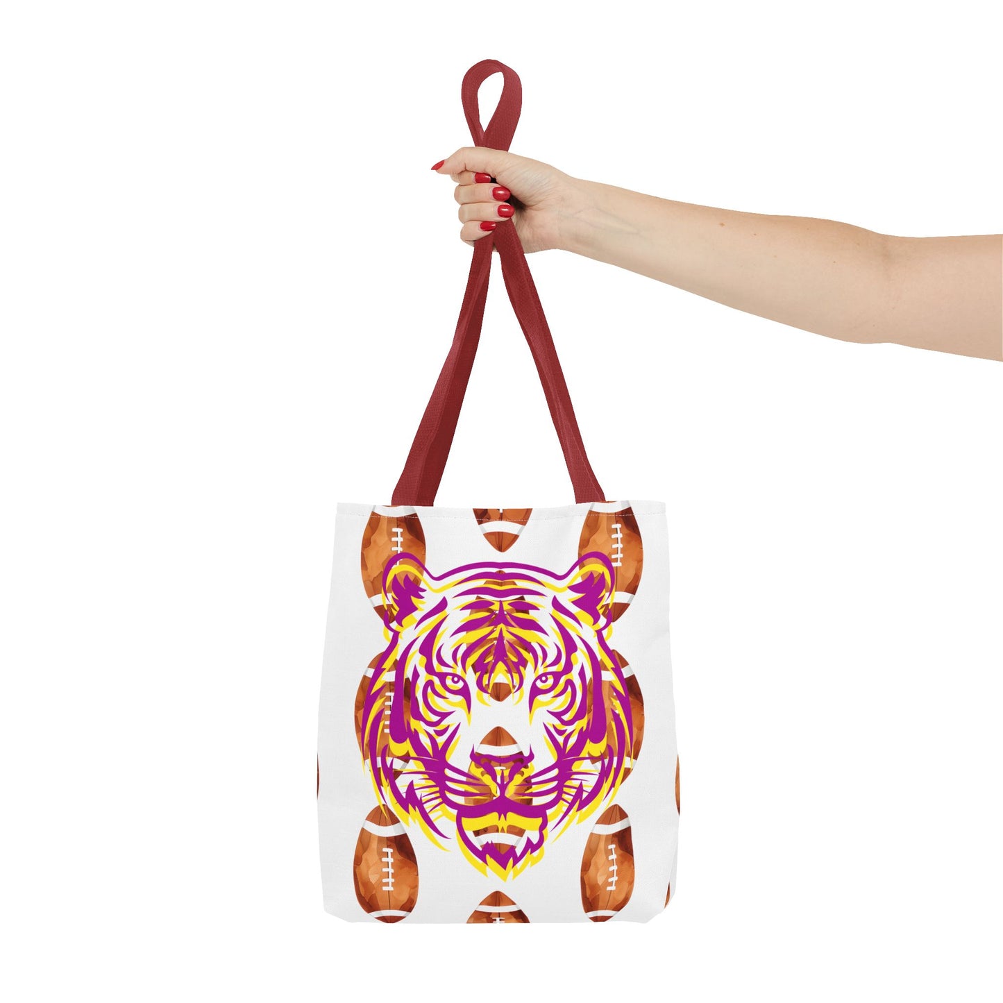 Vibrant Tiger Print Tote Bag - LSU Fans Gift