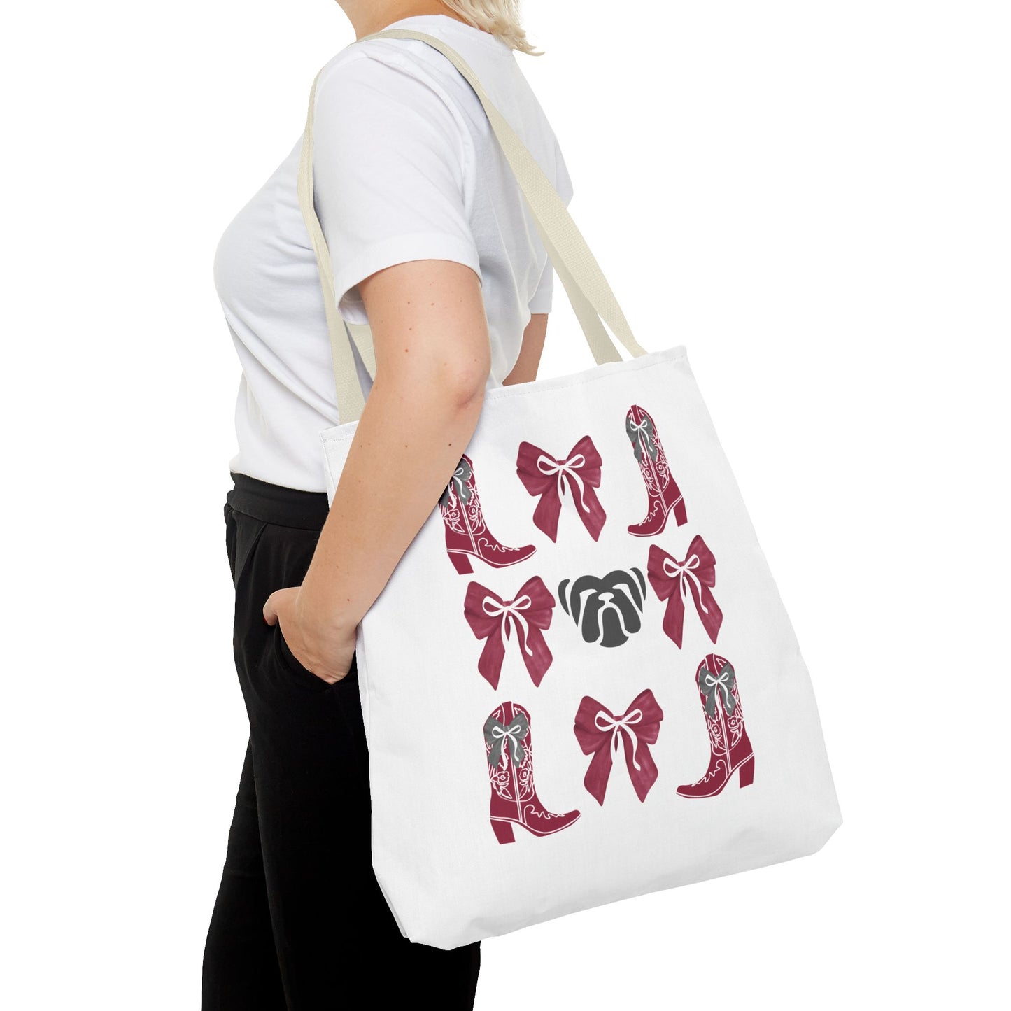 Msu bulldogs tote bag, mississippi state gift, mississippi fan gift, msu alumni, go dogs, starkville mississippi, graduation gift, msu game day tote bag