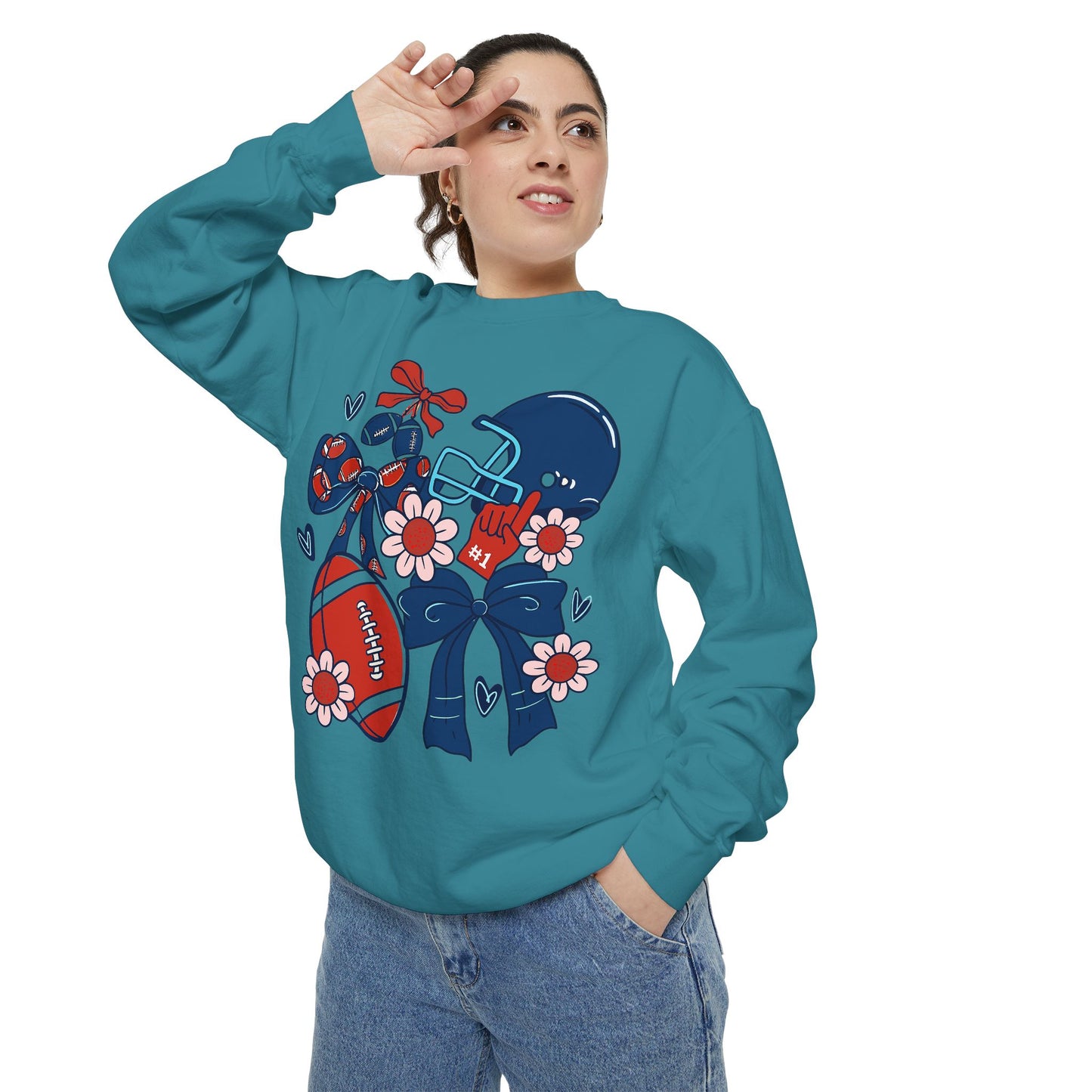 Football Game Day Unisex Sweatshirt - Comfort Colors