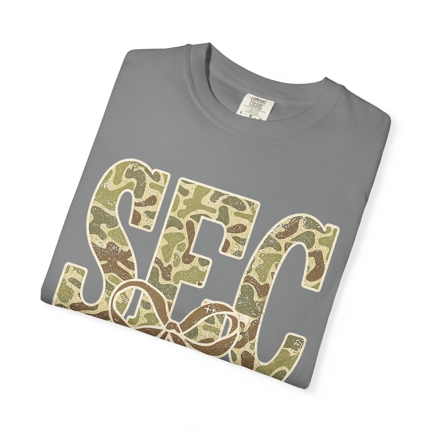 Camo Lettered Unisex T-Shirt - SEC Fan Gear - Gift for Him - Outdoor Wear