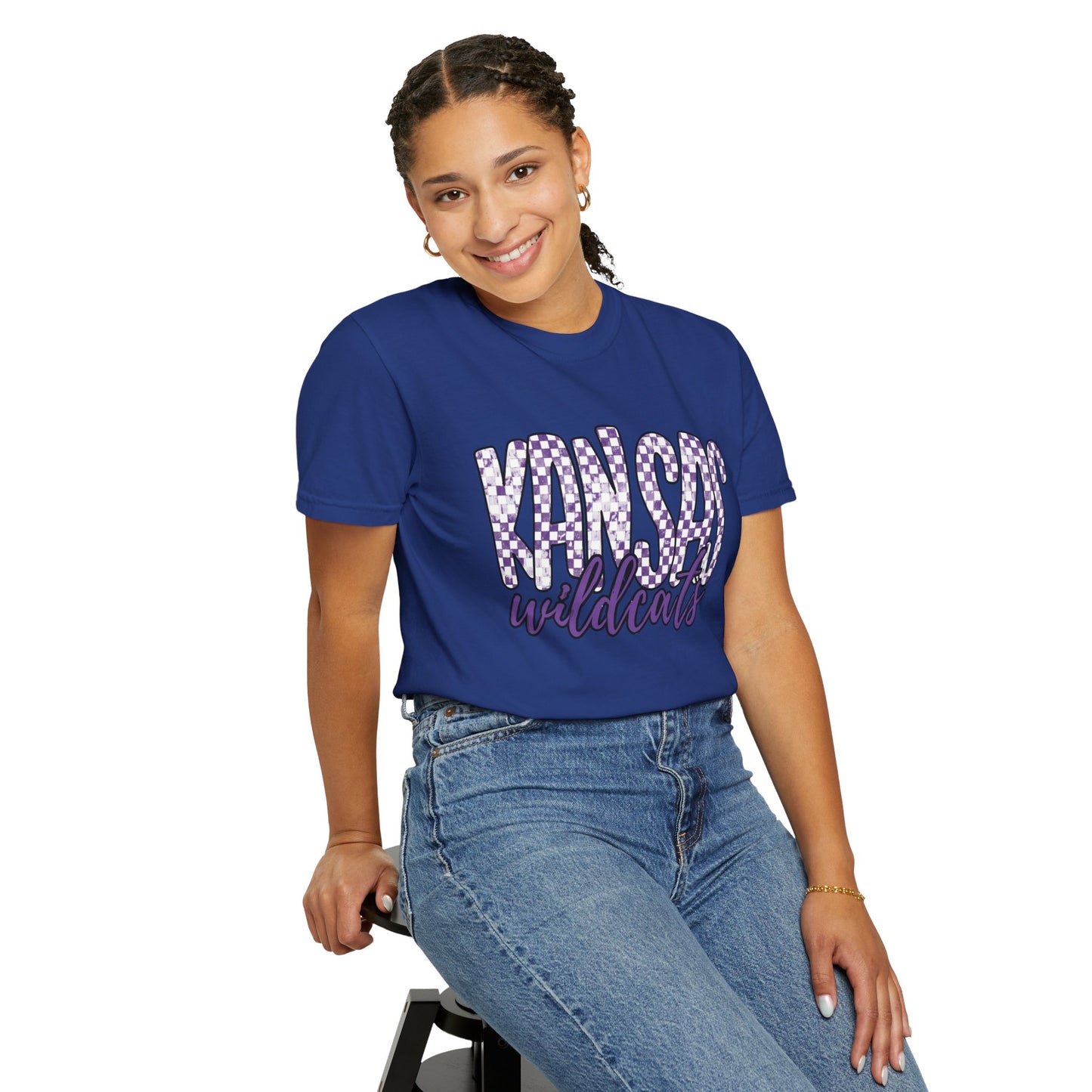 Kansas Wildcats Garment-Dyed T-Shirt | Unisex College Apparel