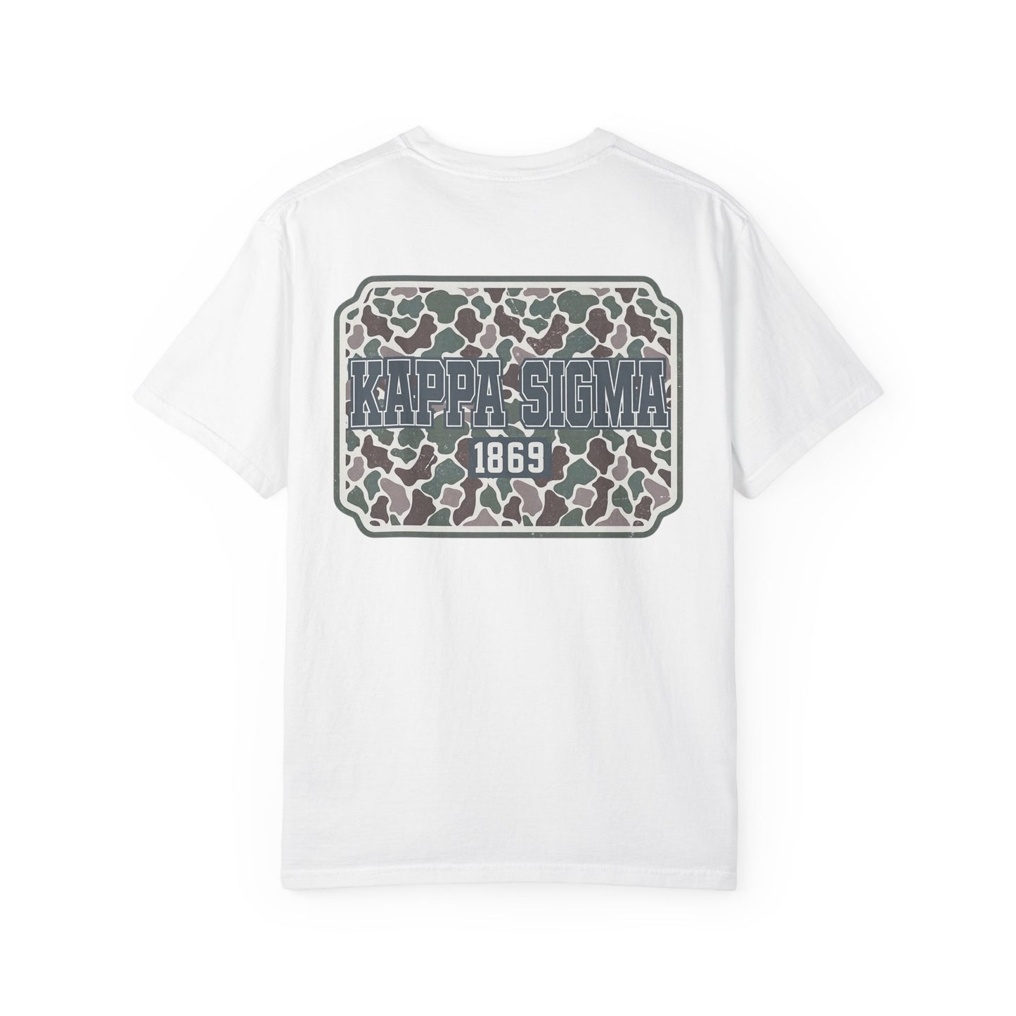 Kappa Sigma Garment-Dyed Unisex T-Shirt, Casual Wear, Greek Life Apparel, College Student Gift, Comfy Streetwear