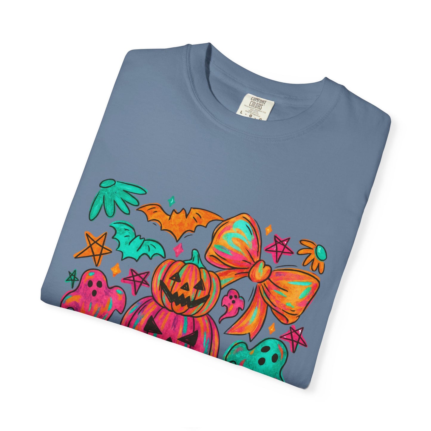 Whimsical Halloween T-Shirt, Perfect for Fall Celebrations, Ghosts & Pumpkins Design, Unisex Tee, Festive Apparel, Halloween Costume