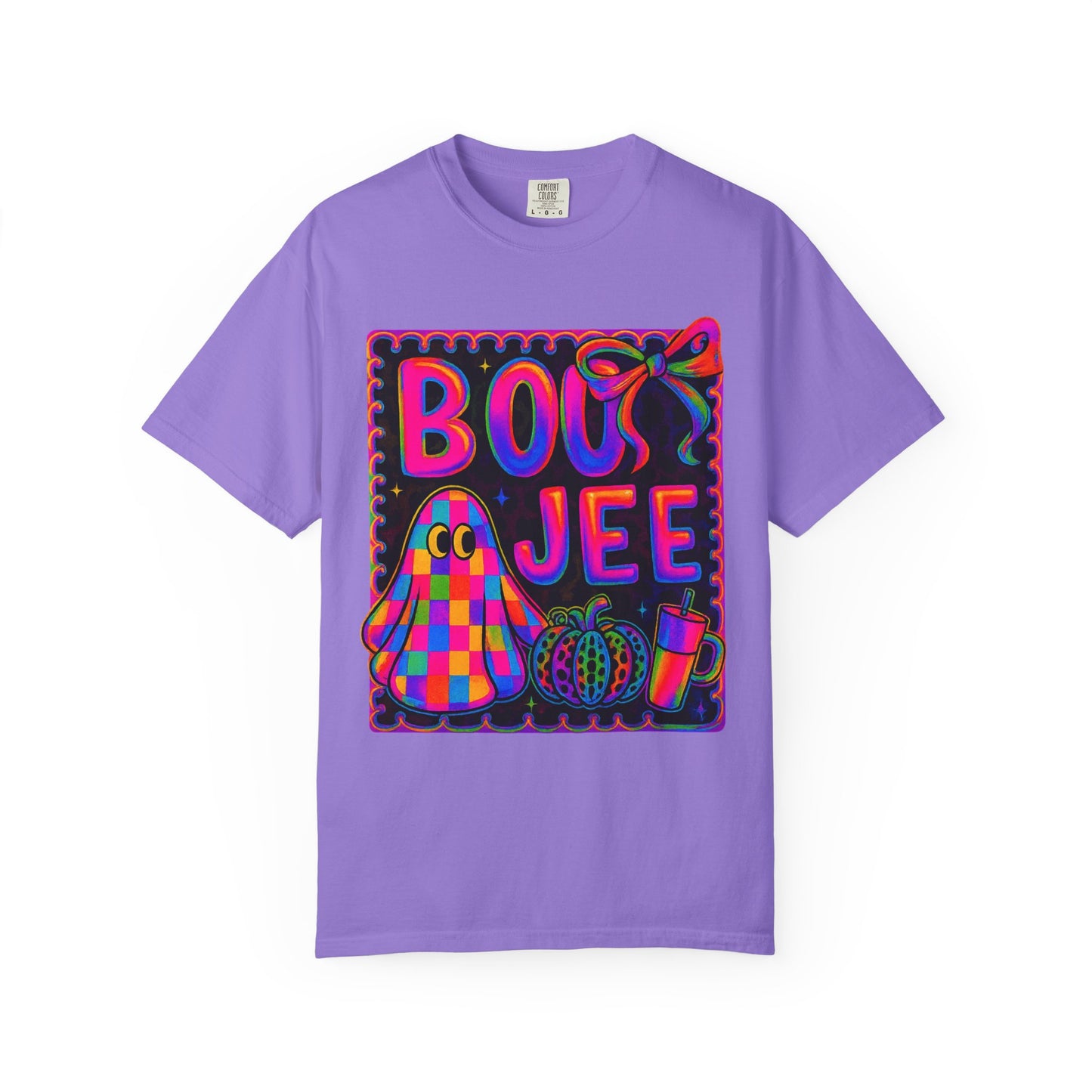 BOOJee Retro Comfort Colors, Garment-Dyed T-shirt, Colorful Graphic Tee, Unisex Streetwear, Fun Gift, Festival Fashion, Vegan Style