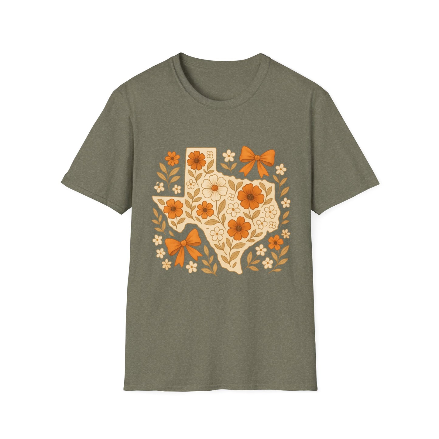 Texas Floral Unisex T-Shirt, Gift for Texans, Spring & Summer Wear, Festival Attire, Southern Charm Shirt