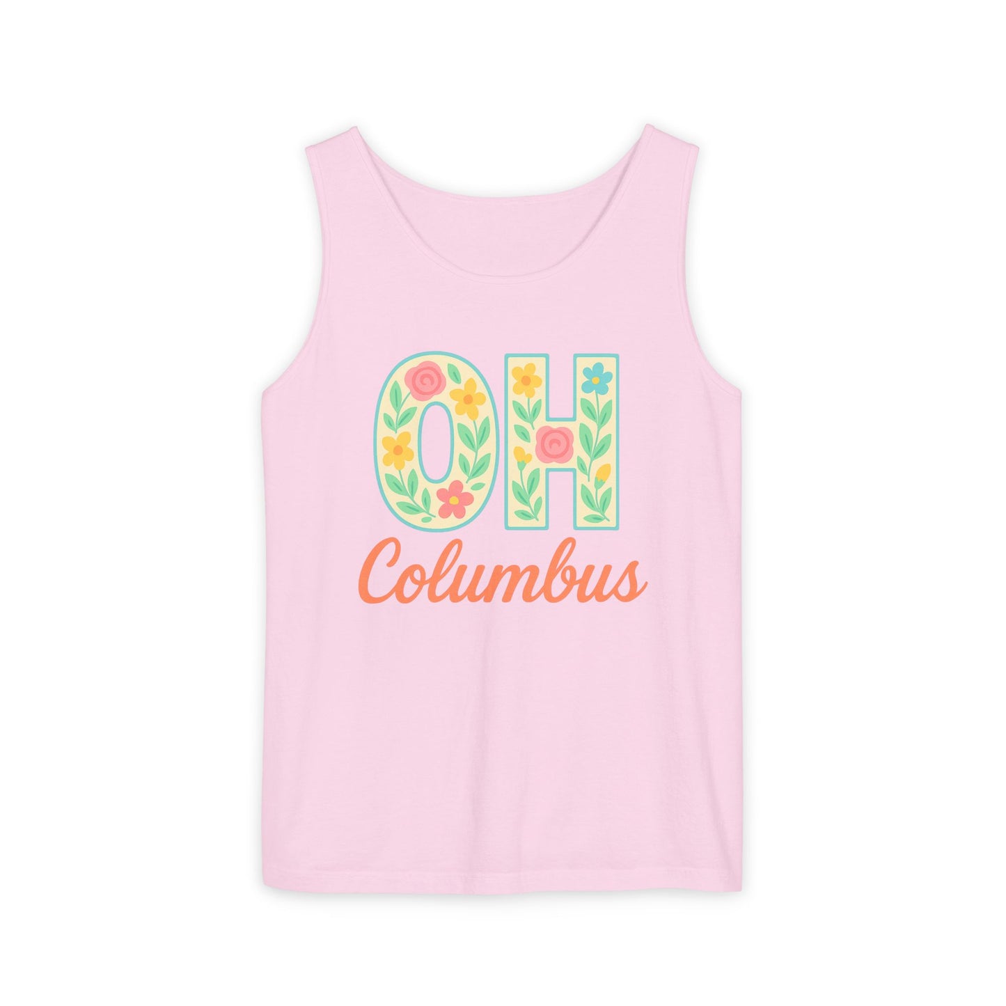 Ohio Spirit Unisex Garment-Dyed Tank Top, College Sports, Casual Wear, Gift for Graduates, Team Pride, Comfort Colors, Graduation Gift, Go Bucks
