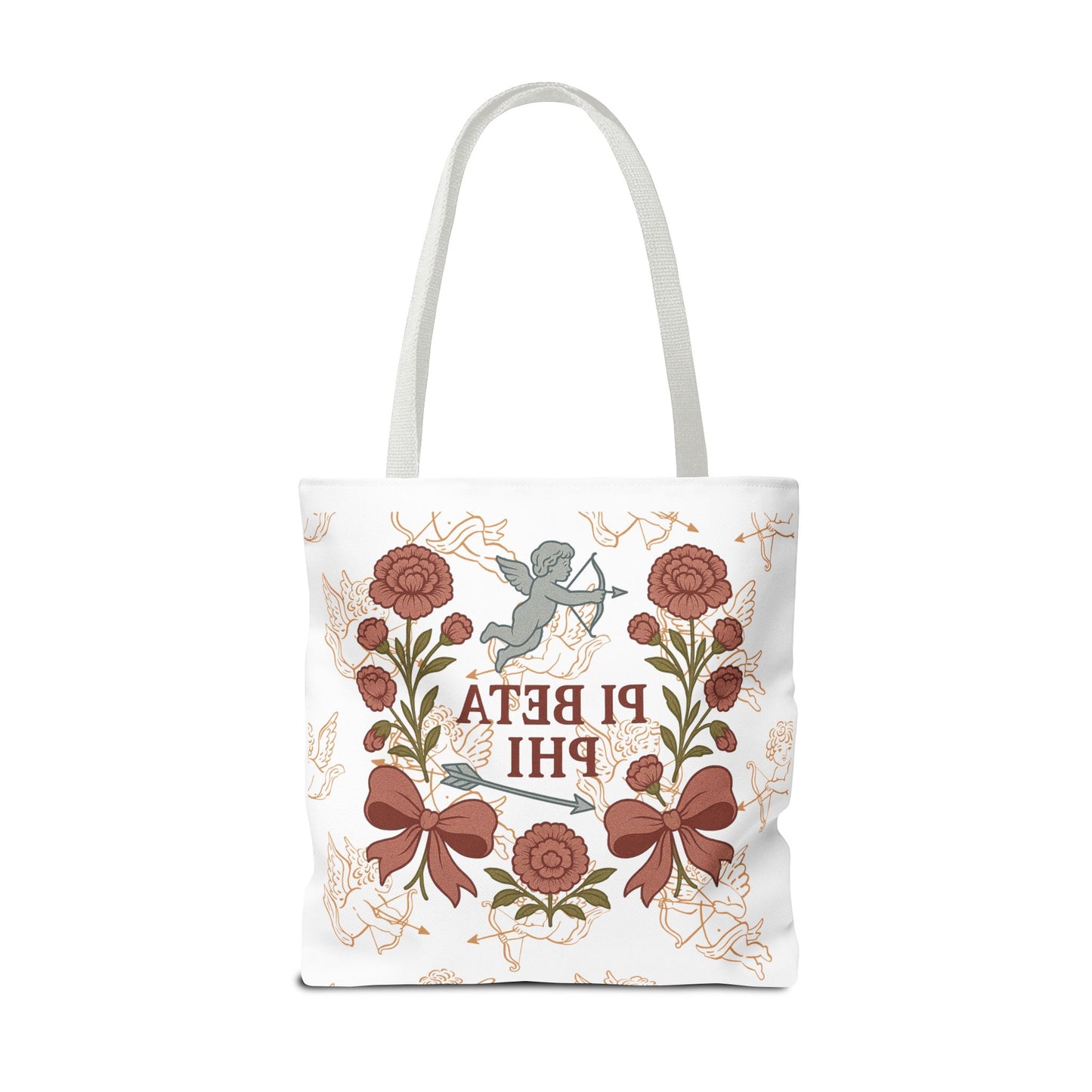 Floral Pi Phi Sorority Tote Bag