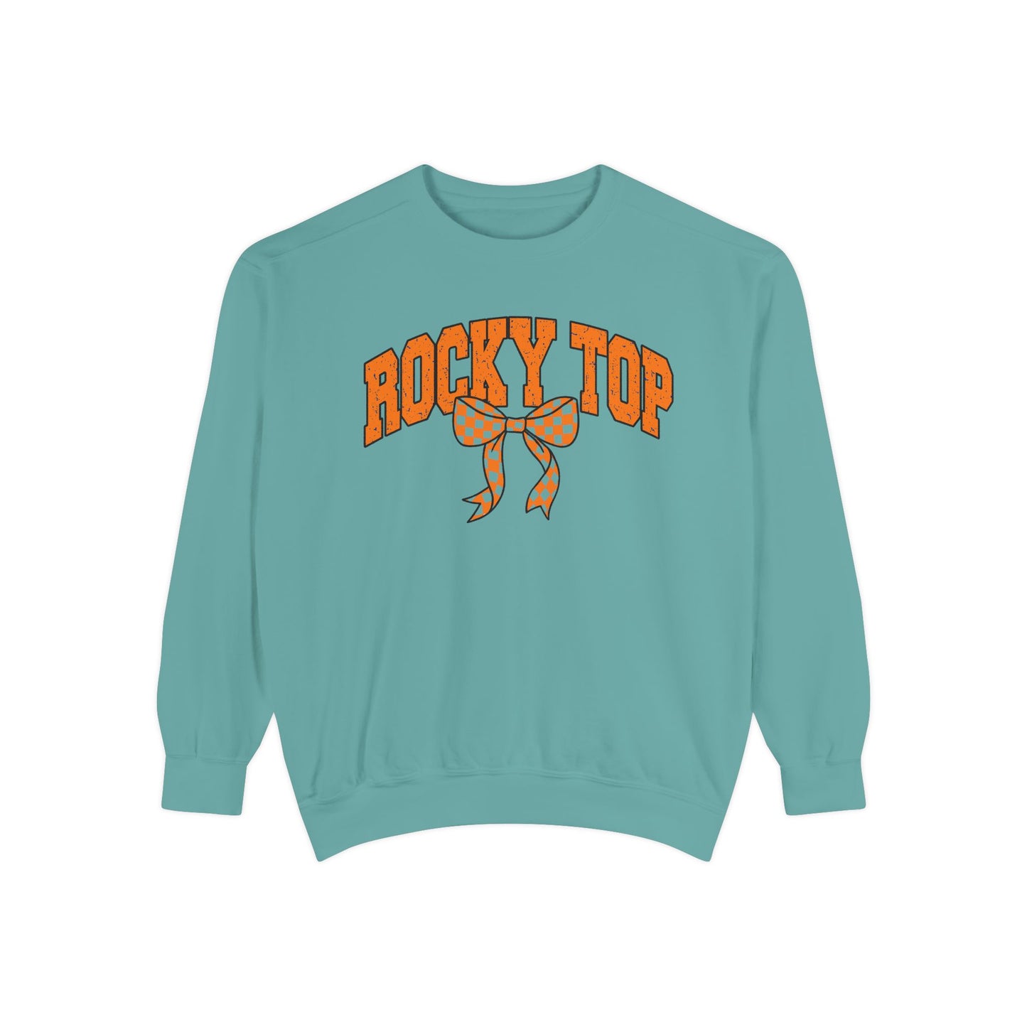 Rocky Top Bow Sweatshirt — Tennessee Checkerboard Vintage Crewneck