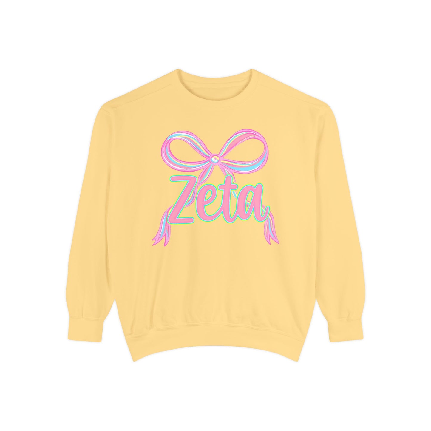 Zeta Graphic Sweatshirt, Cozy Fashion, Gift for Sorority Sisters, Cute Casual Wear, College Apparel, Unisex Outfit