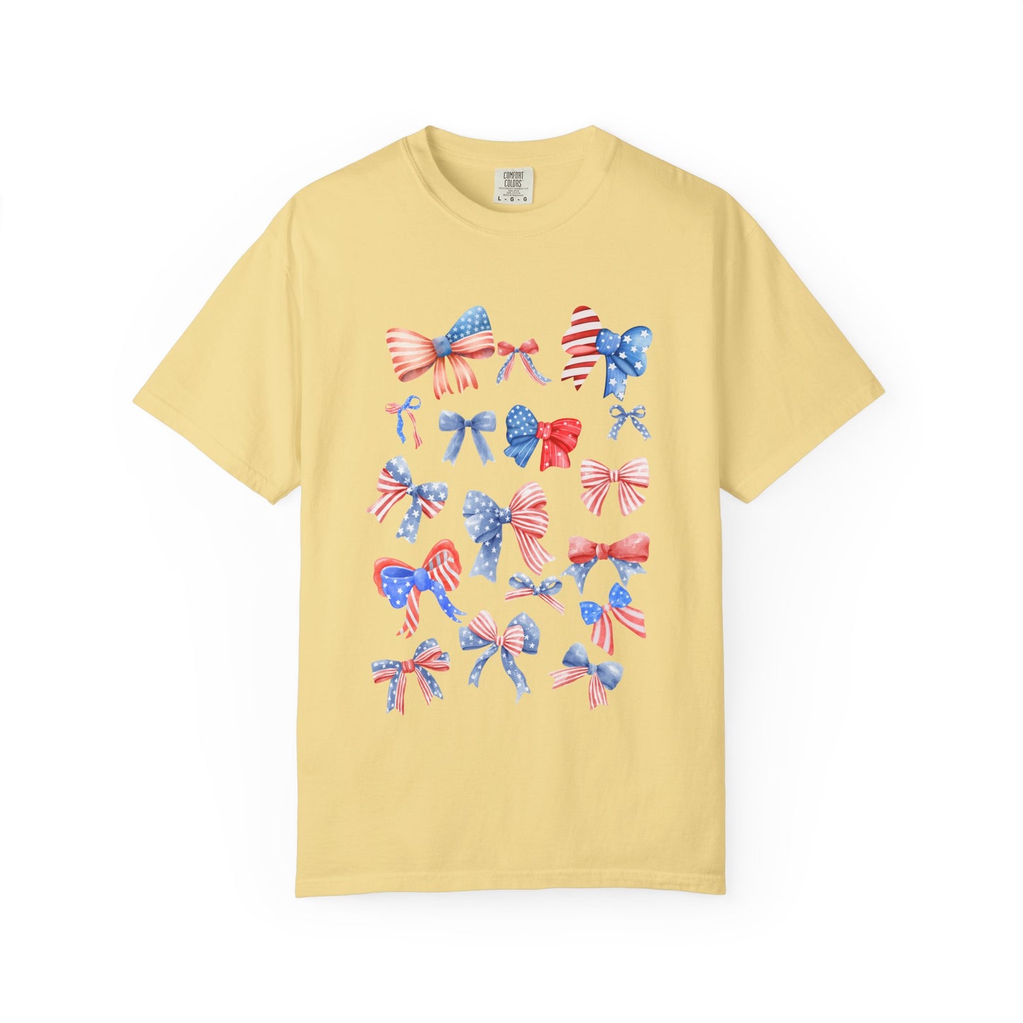 Patriotic Bow T-Shirt | Unisex Casual Wear for Year-Round Celebrations