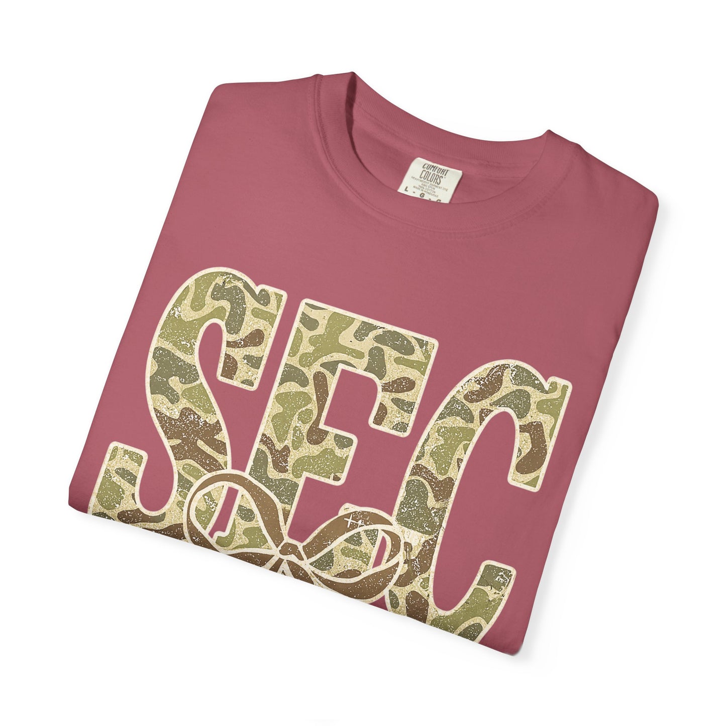Camo Lettered Unisex T-Shirt - SEC Fan Gear - Gift for Him - Outdoor Wear