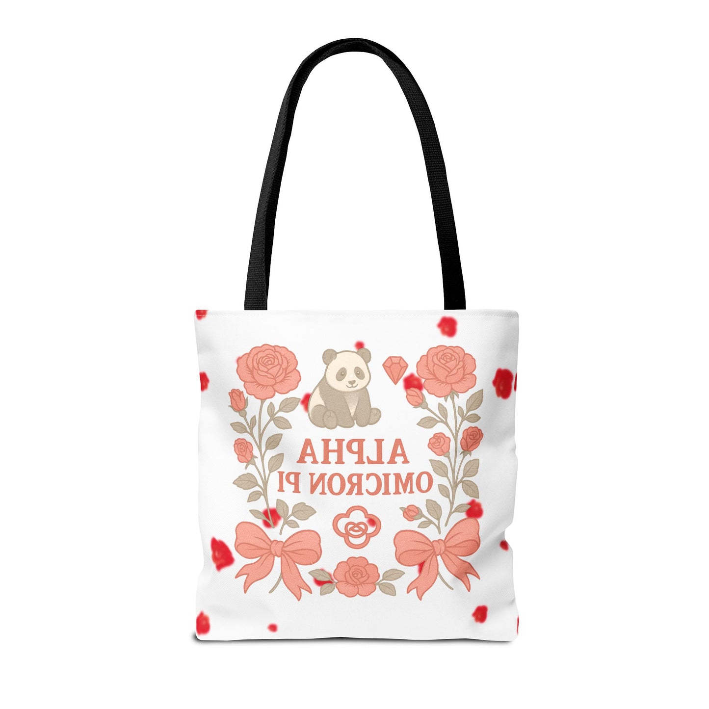 Floral Alpha Omicron Pi Tote Bag, Sorority Tote, Gift for Sisters, College Bag, Cute Everyday Tote