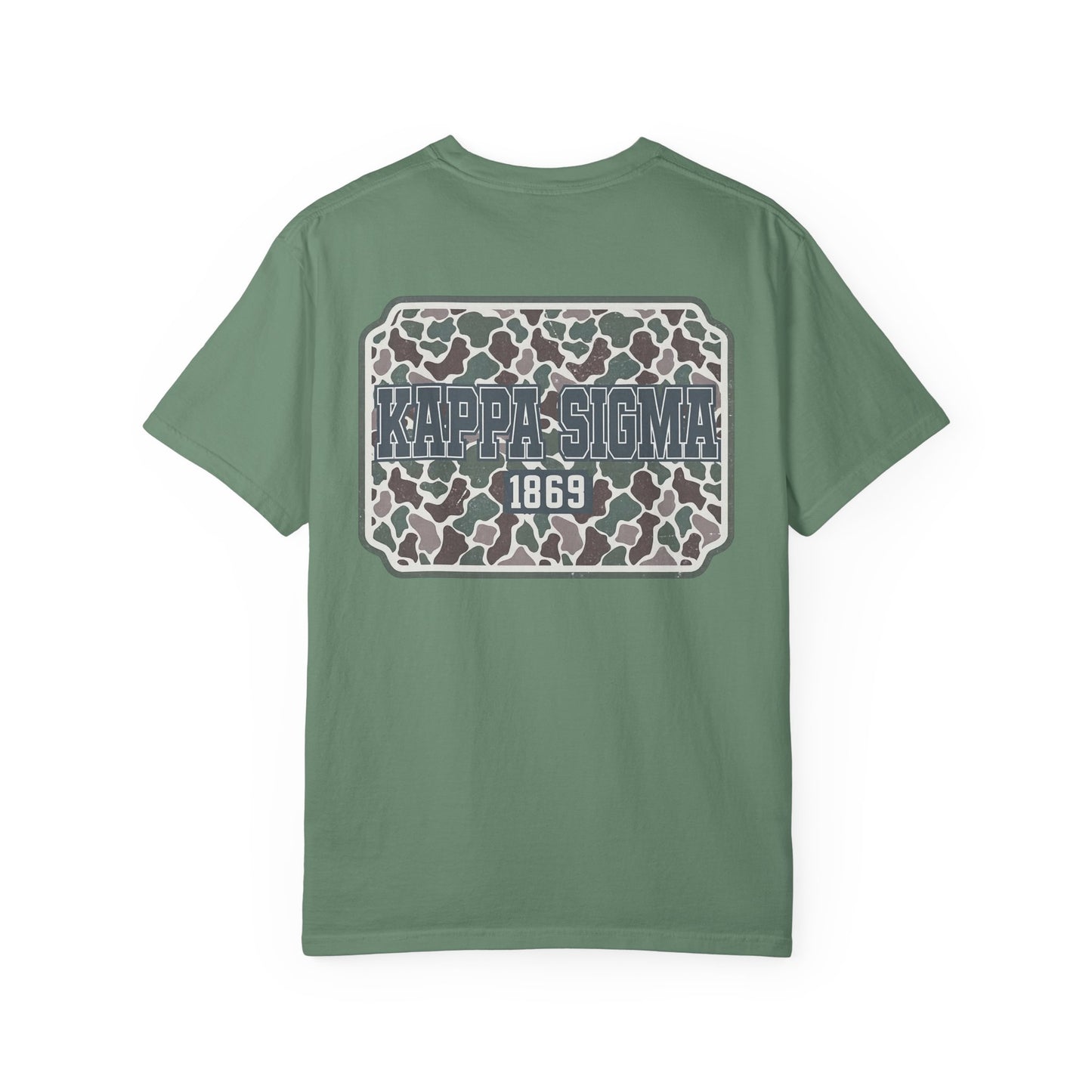 Kappa Sigma Garment-Dyed Unisex T-Shirt, Casual Wear, Greek Life Apparel, College Student Gift, Comfy Streetwear