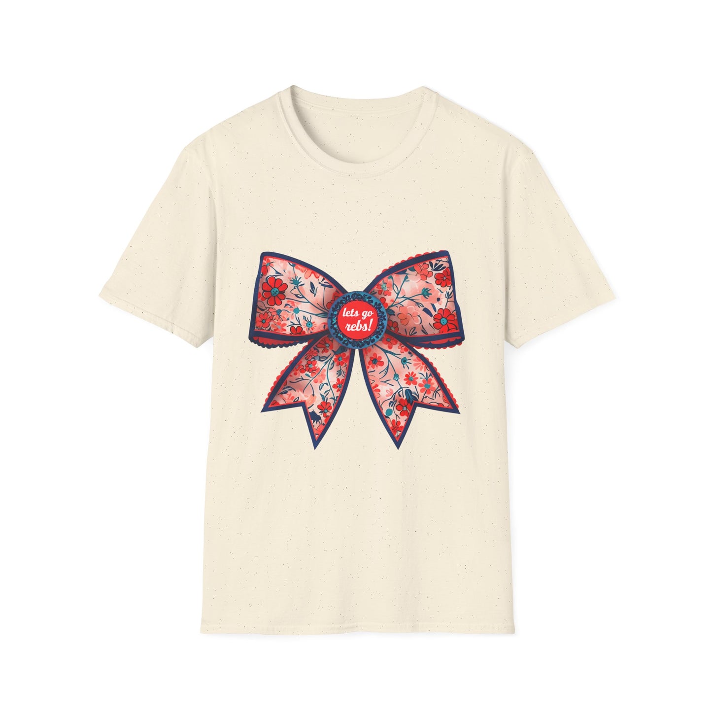 Go rebs coquette bow, Floral Bow T-Shirt | Gift for Her, Casual Wear, Birthday Party, Spring Fashion, Cute Graphic Tee