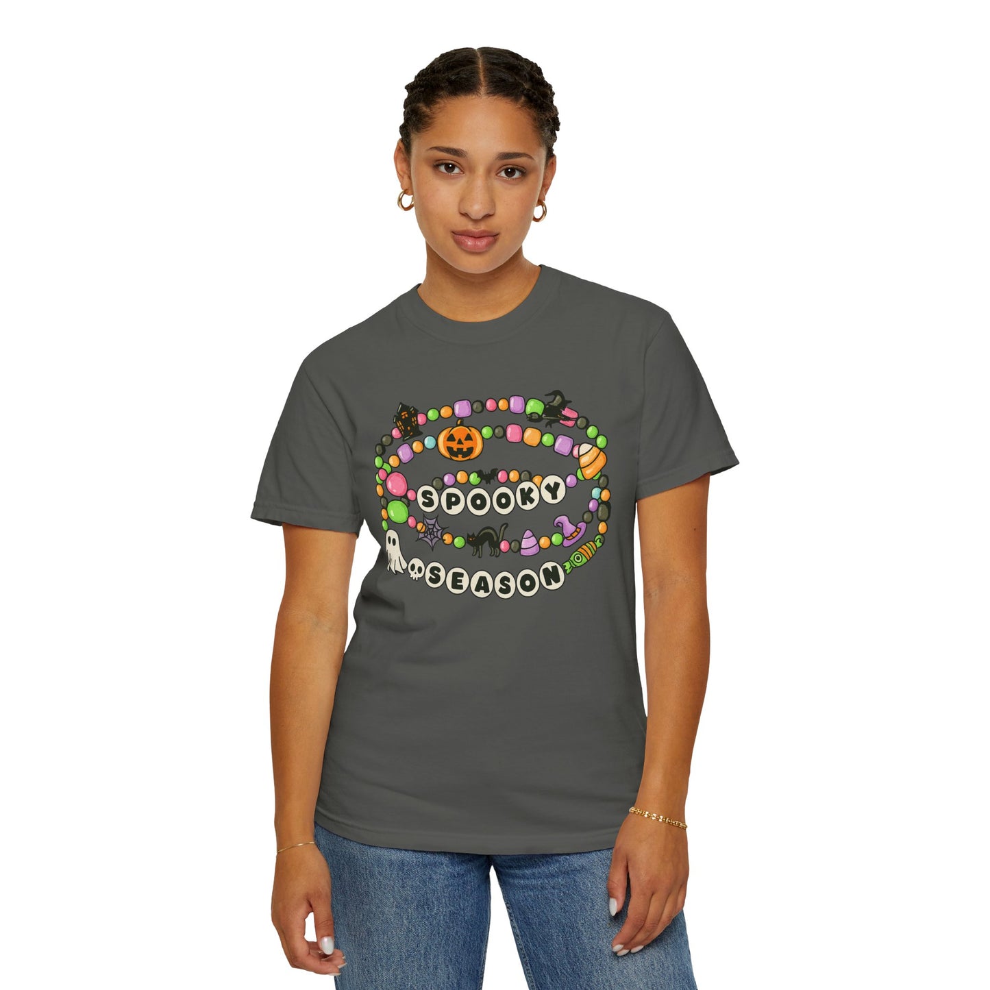 Spooky Season Friendship Bracelet T-shirt | Halloween Fun, Unisex Tee