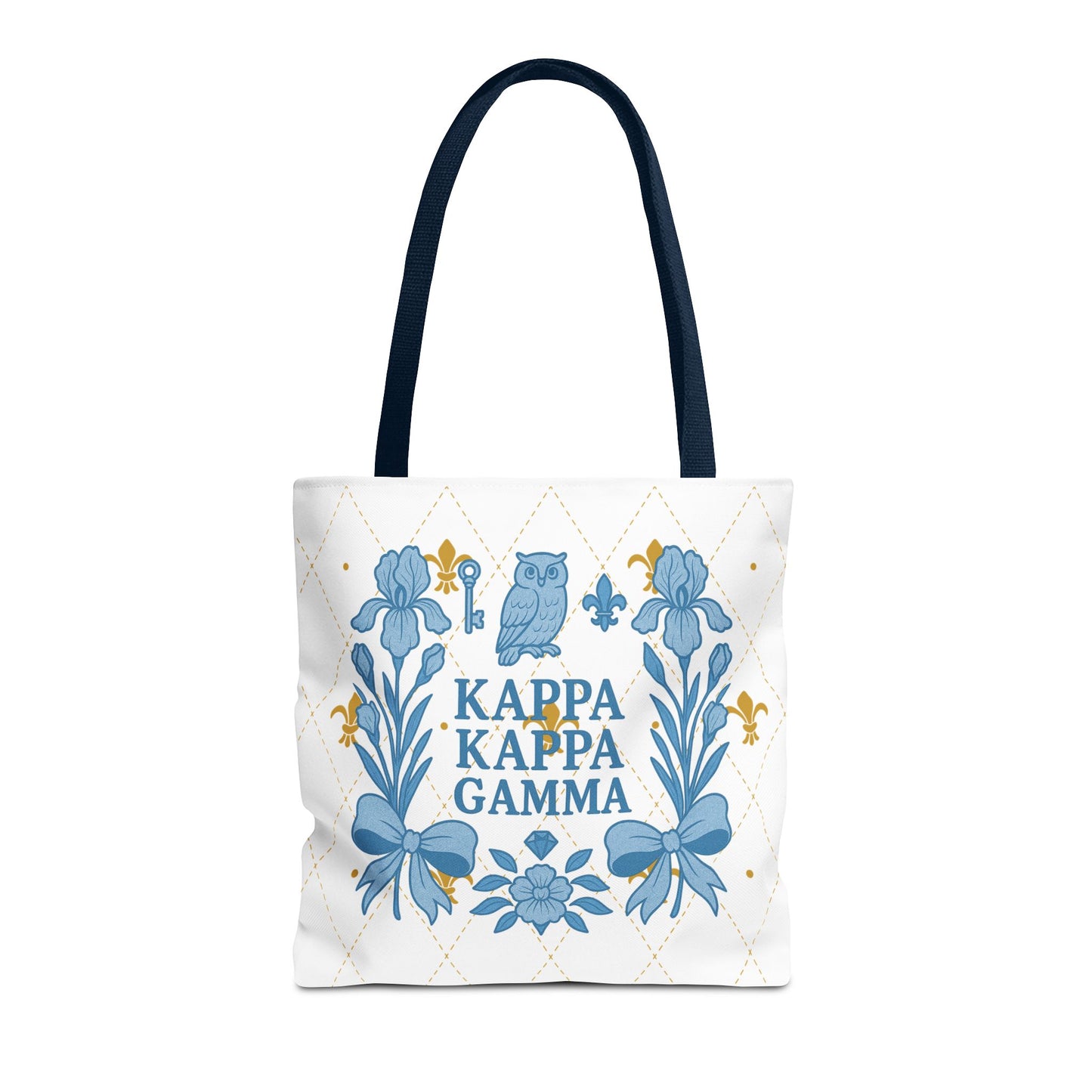 Floral KKG Sorority Tote Bag | College Student Gift, Event Tote