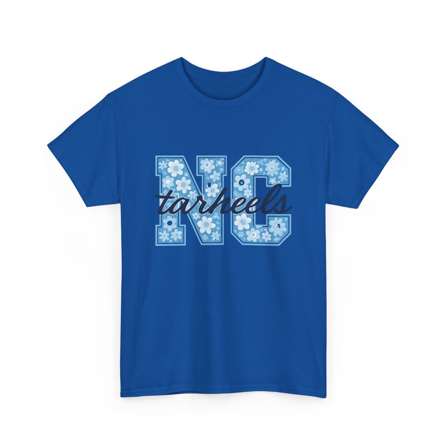 North Carolina Tarheels Unisex Heavy Cotton Tee, College Spirit Wear, Men's and Women's Casual T-Shirt, School Pride Apparel, Gift for Fans