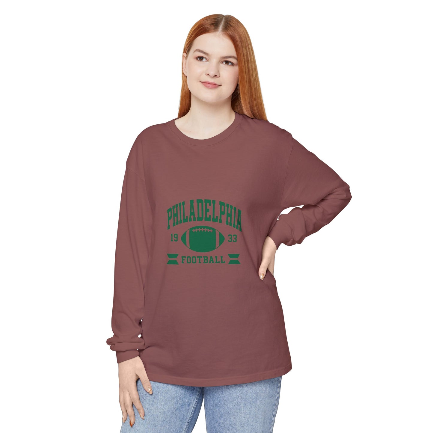 Vintage Philadelphia Football Long Sleeve T-Shirt