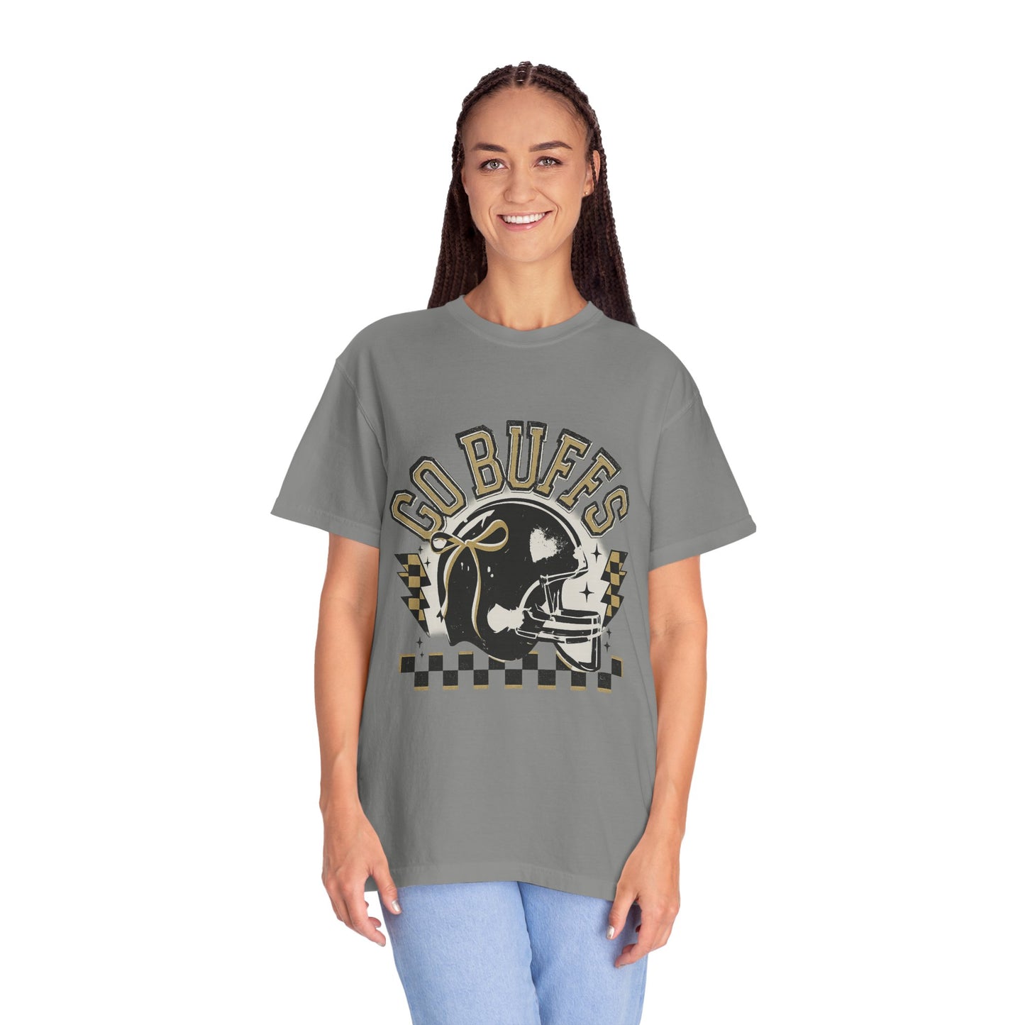 Vintage Sports Fan T-Shirt - Go Buffs Graphic Tee