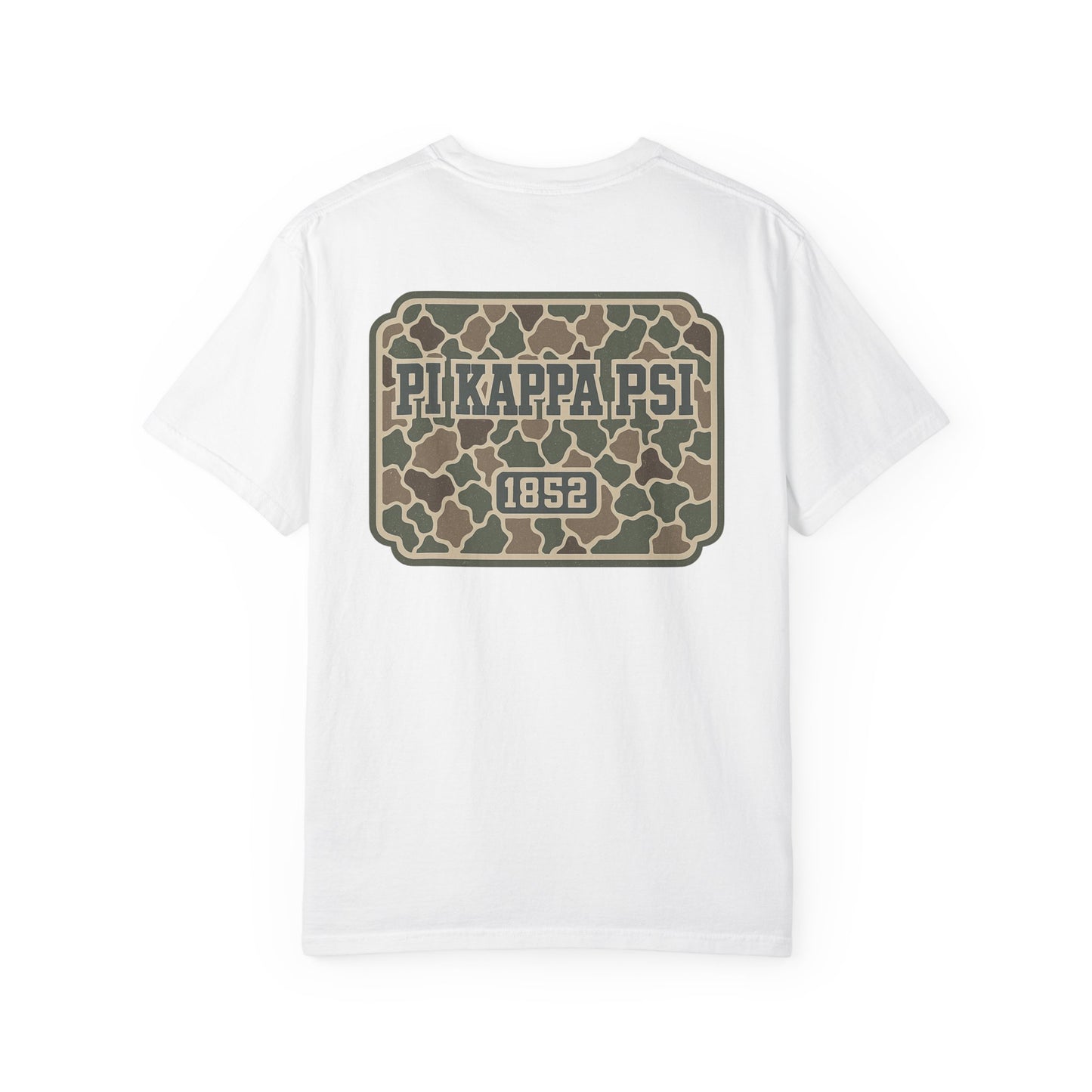 Unisex Garment-Dyed T-shirt with PiKappaPsi Design, Casual Tee, College Apparel, Greek Life Shirt, Unique Gift, Brotherhood T-shirt