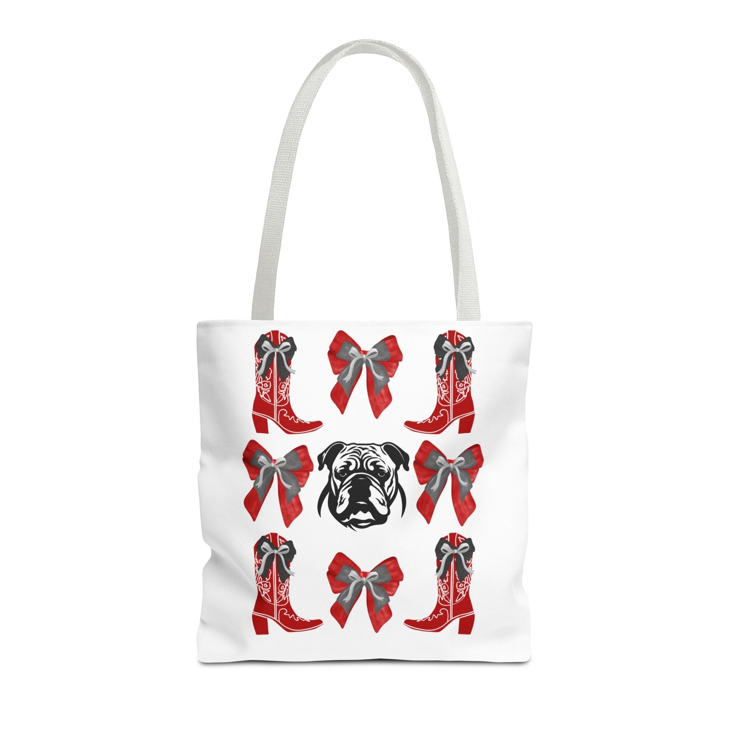 UGA Bulldogs Coquette Bow Tote Bag