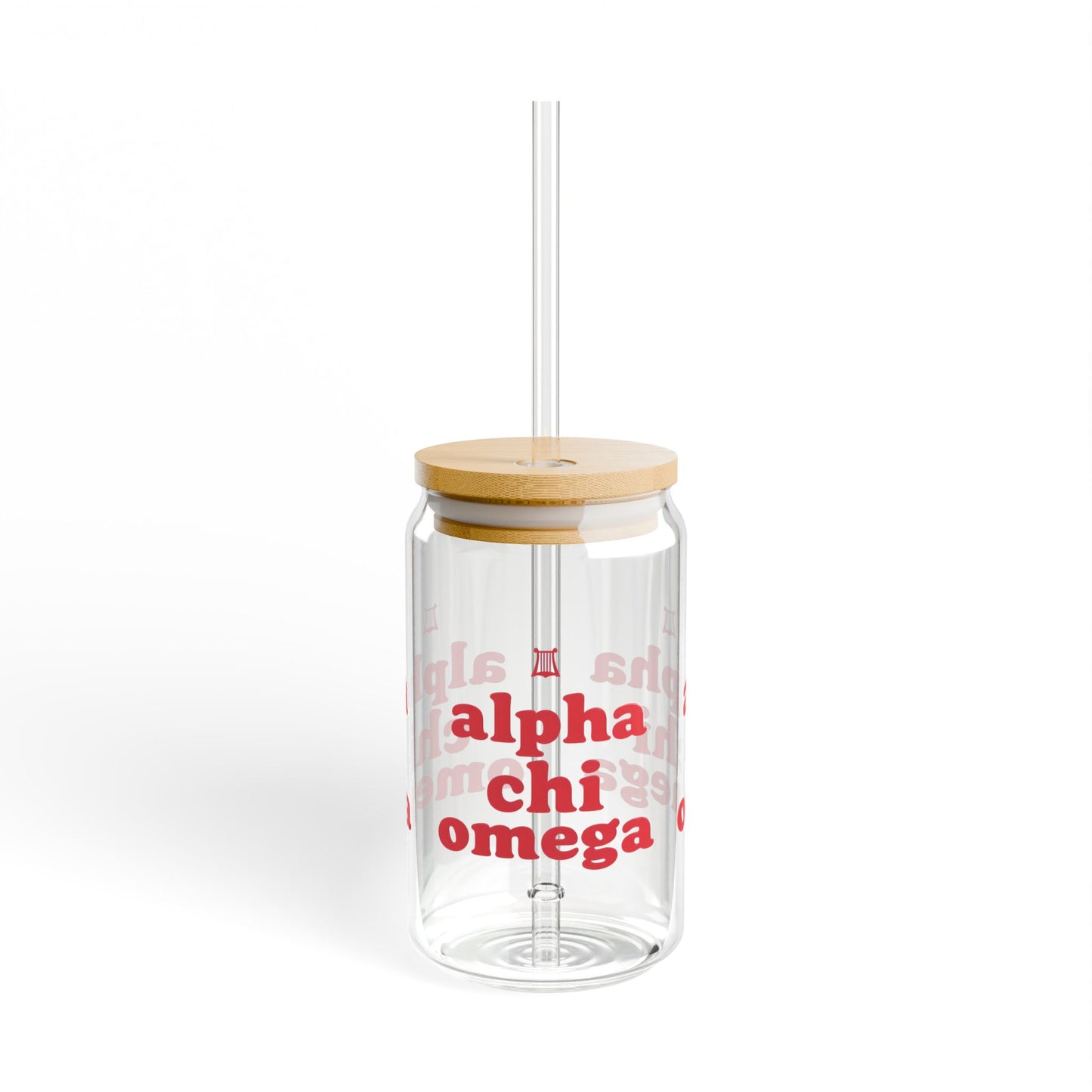 Alpha Chi Omega Sipper Glass | 16oz Novelty Drinkware, Sorority Gifts, Personalized Cups, Eco-Friendly Beverage Container, College [...]